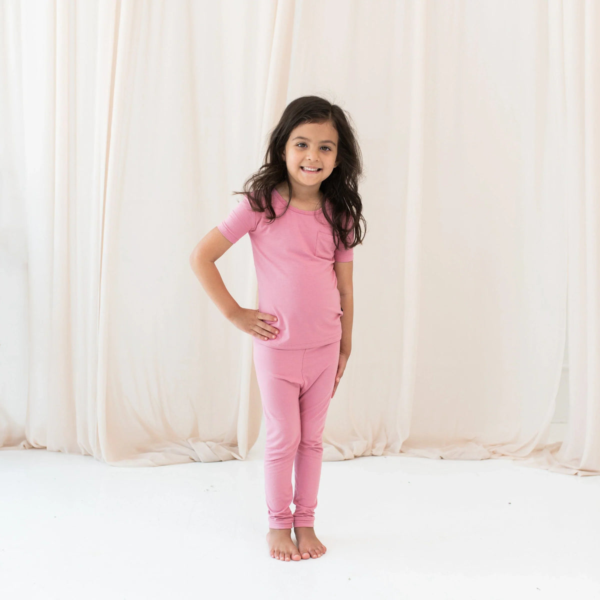 Short Sleeve with Pants Pajamas in Apple Blossom Main image