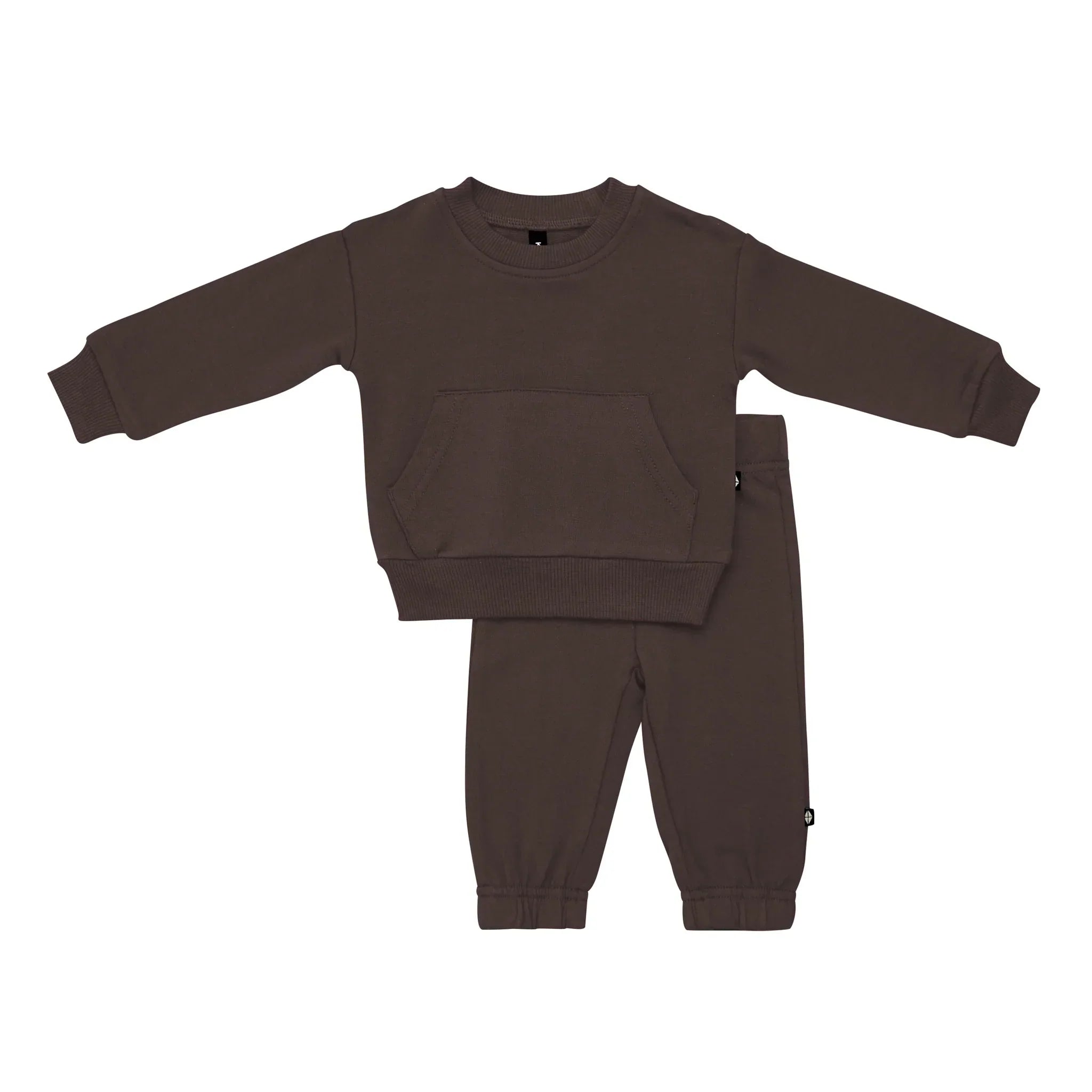 French Terry Jogger Set in Espresso Secondary image
