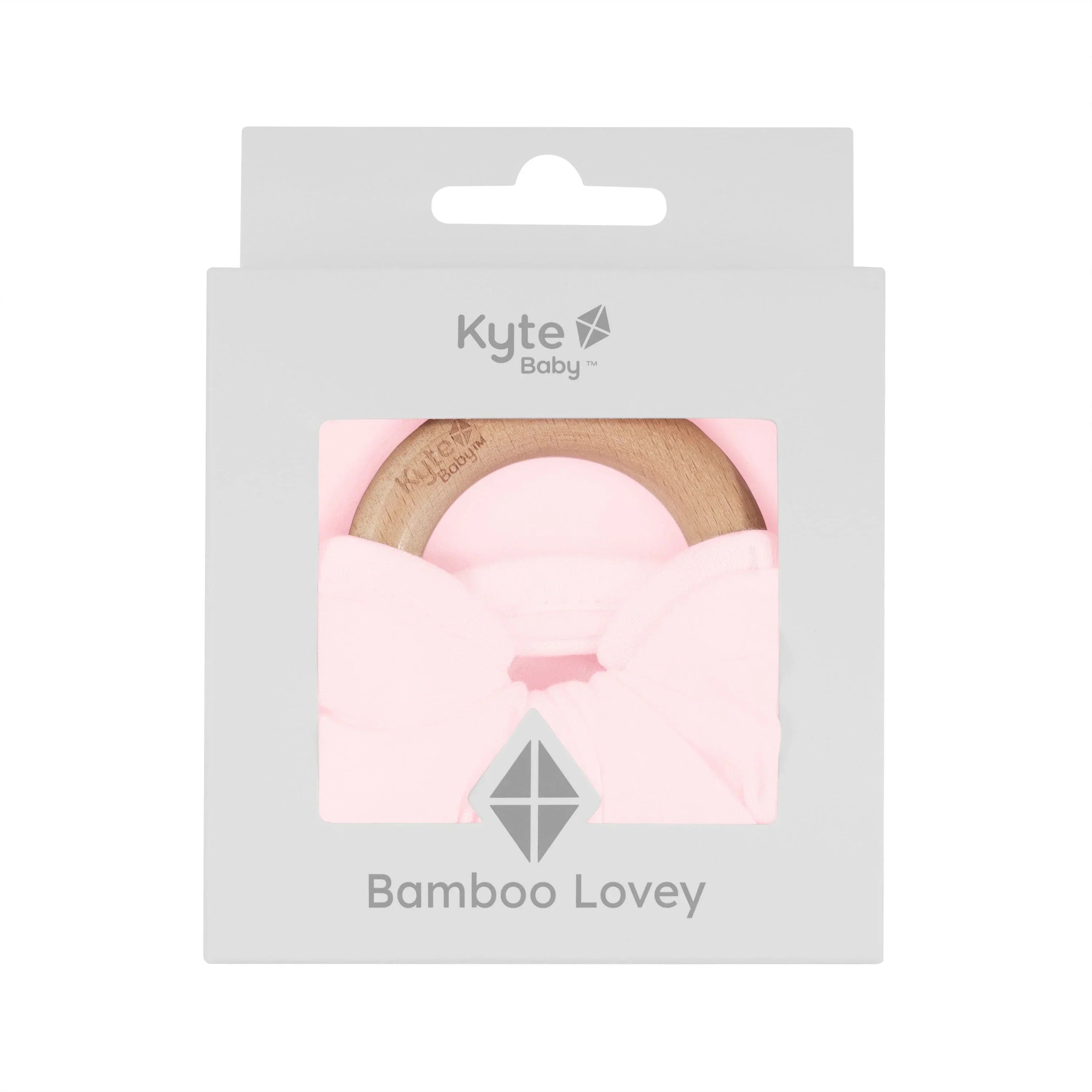 Lovey in Sakura with Removable Wooden Teething Ring Secondary image