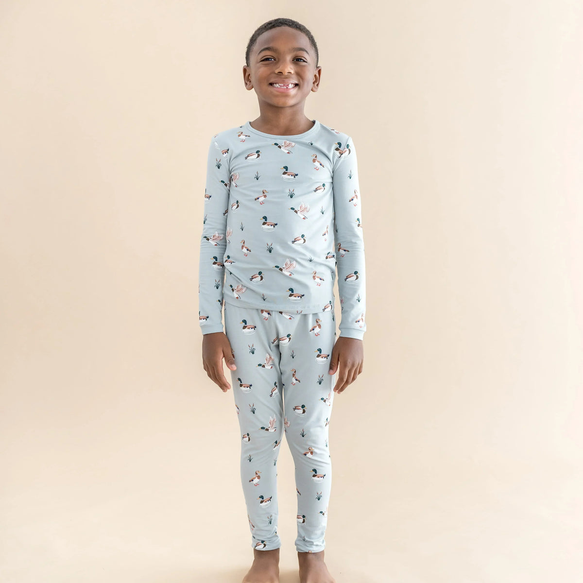 Long Sleeve Pajamas in Mallard Duck Main image