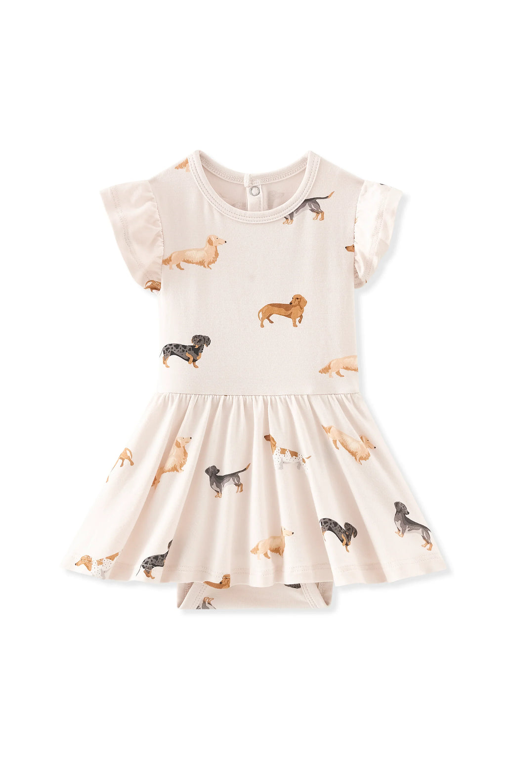 Twirl Bodysuit Dress in Dachshund