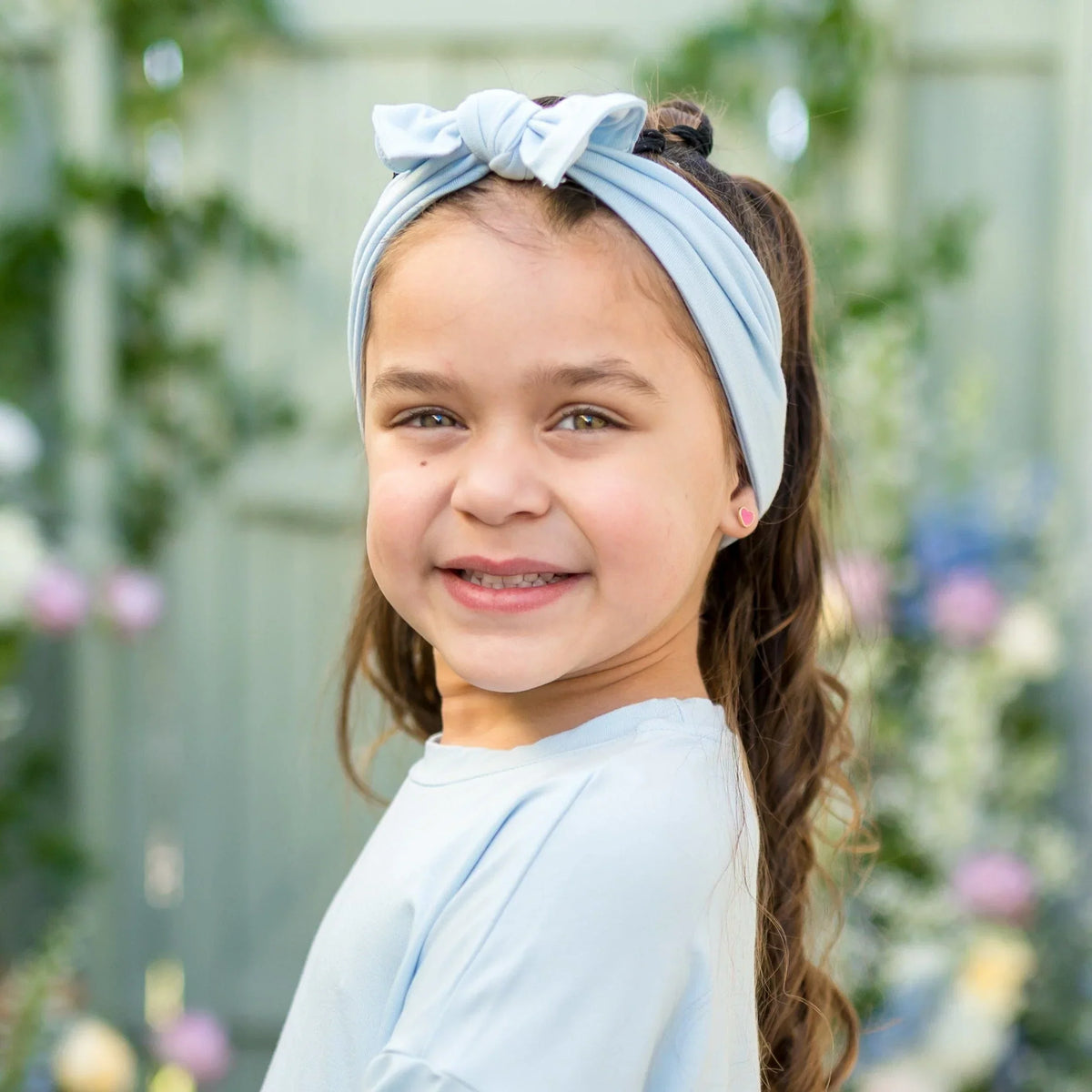 Knotted Bow Headband in Breeze Main image