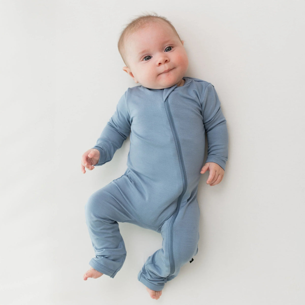 Zippered Romper in Slate Main image