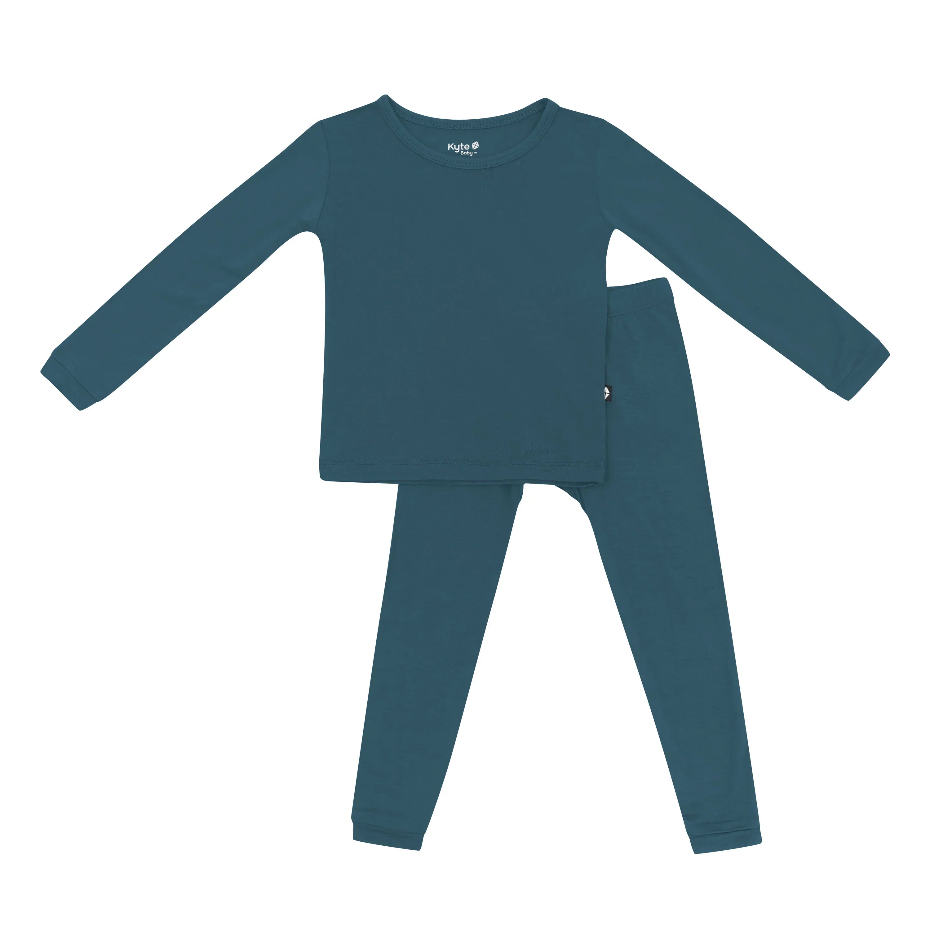 Long Sleeve Pajamas in Atlantic Secondary image
