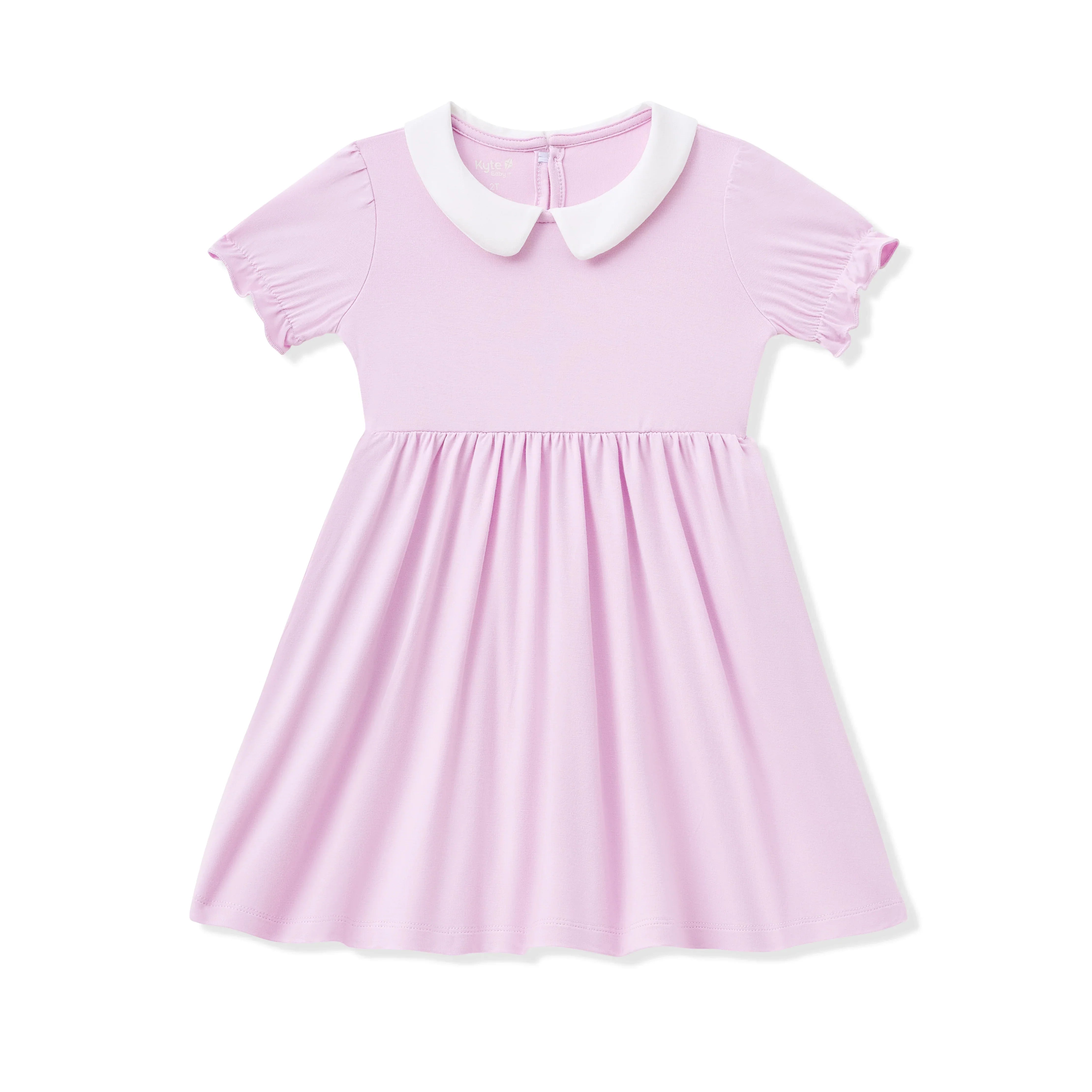 Peter Pan Collar Dress in Thistle Secondary image