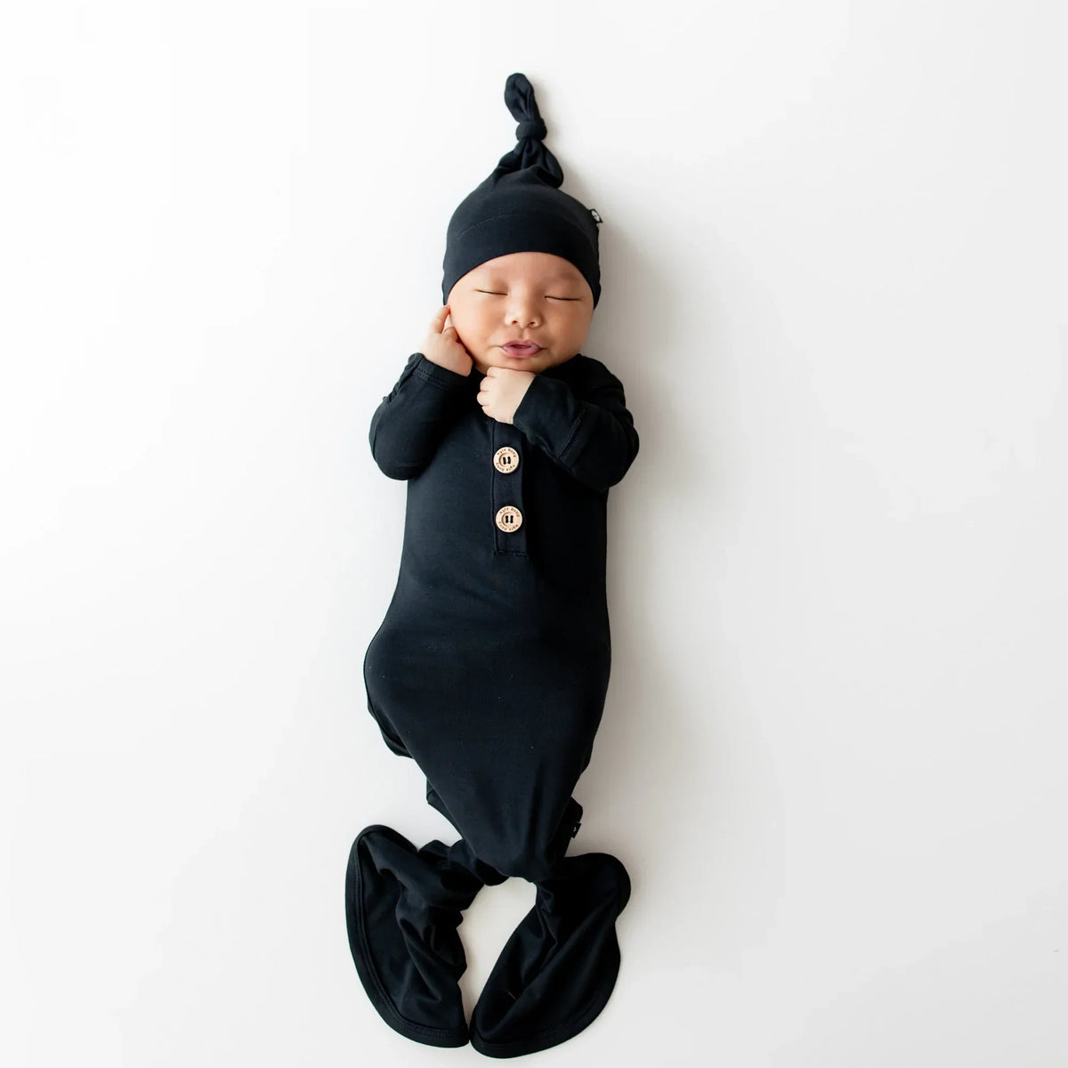 Knotted Gown with Hat Set in Midnight Main image