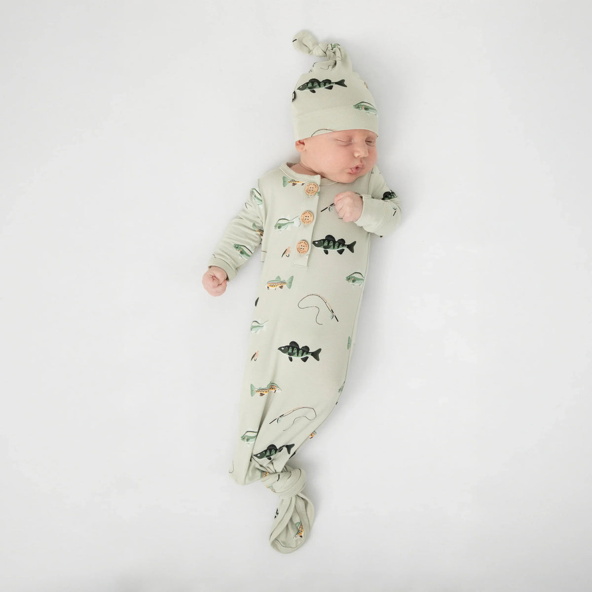 Knotted Gown with Hat Set in Fishing Main image