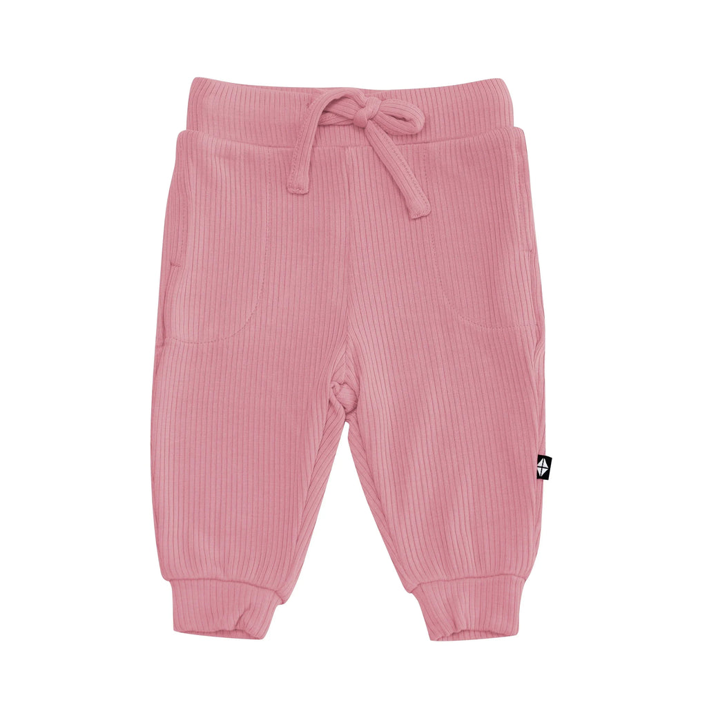 Ribbed Jogger Pant in Apple Blossom