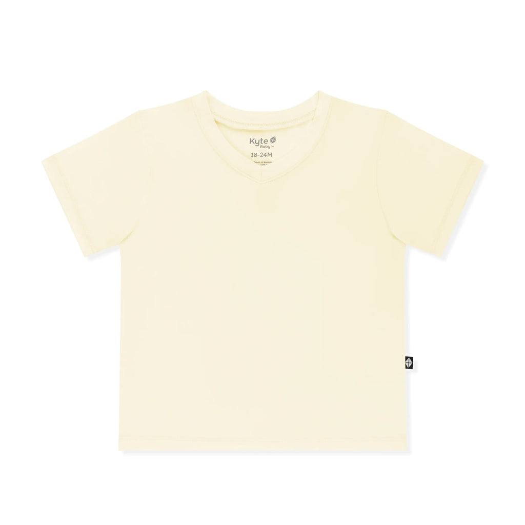 Toddler V-Neck Tee in Chamomile