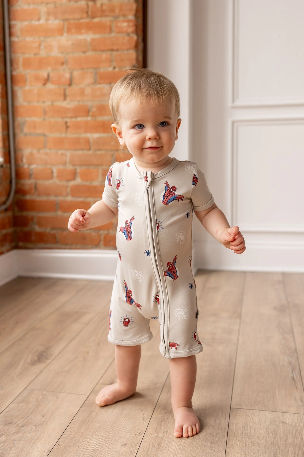 Zipper Shortall Romper in Spider-Man Main image