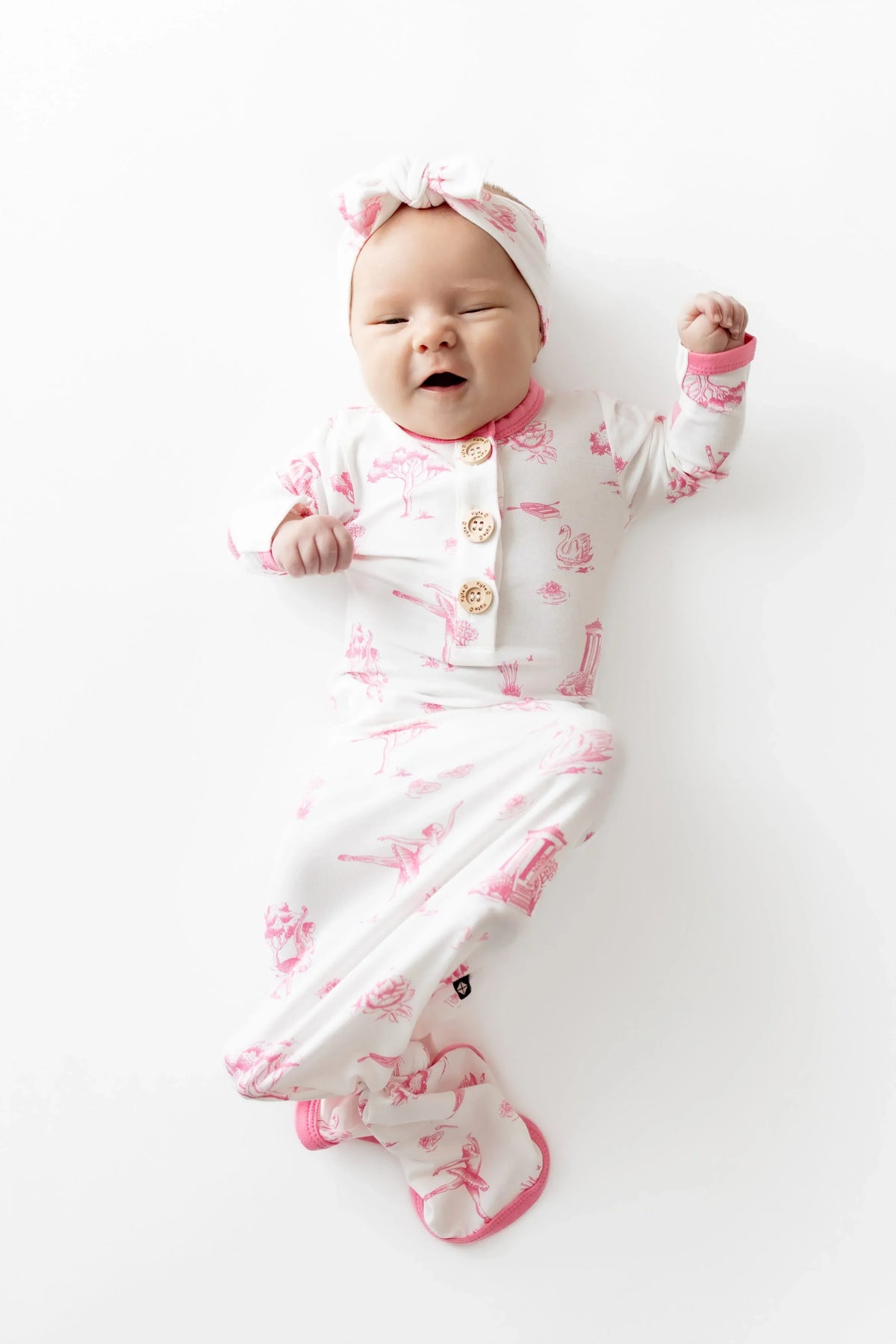 Knotted Gown with Bow Set in Toile Ballet Main image