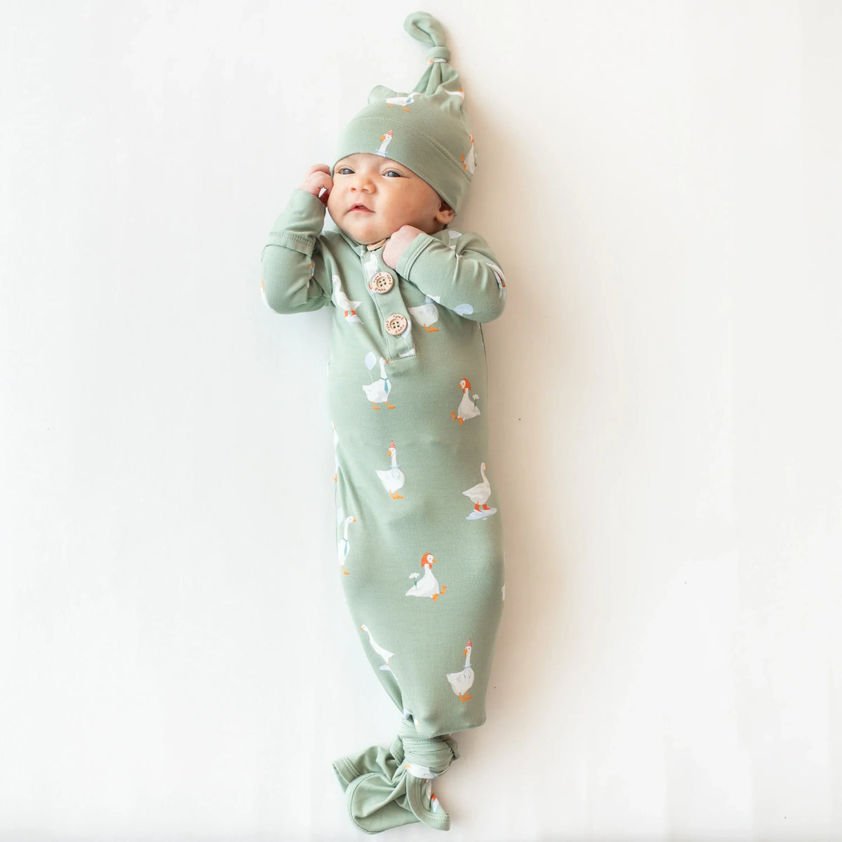 Knotted Gown with Hat Set in Silly Goose Main image
