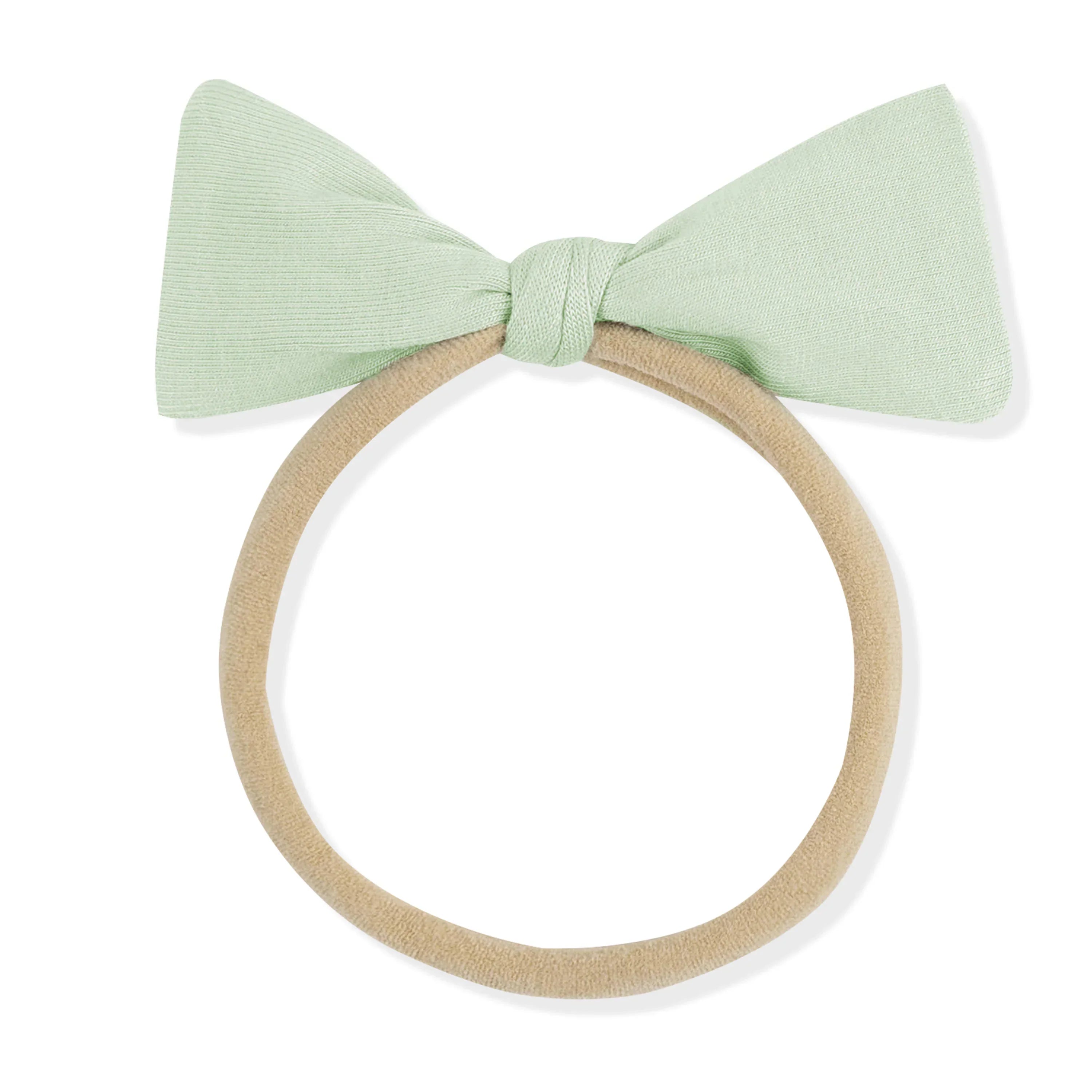 Tiny Nylon Bow in Basil Secondary image