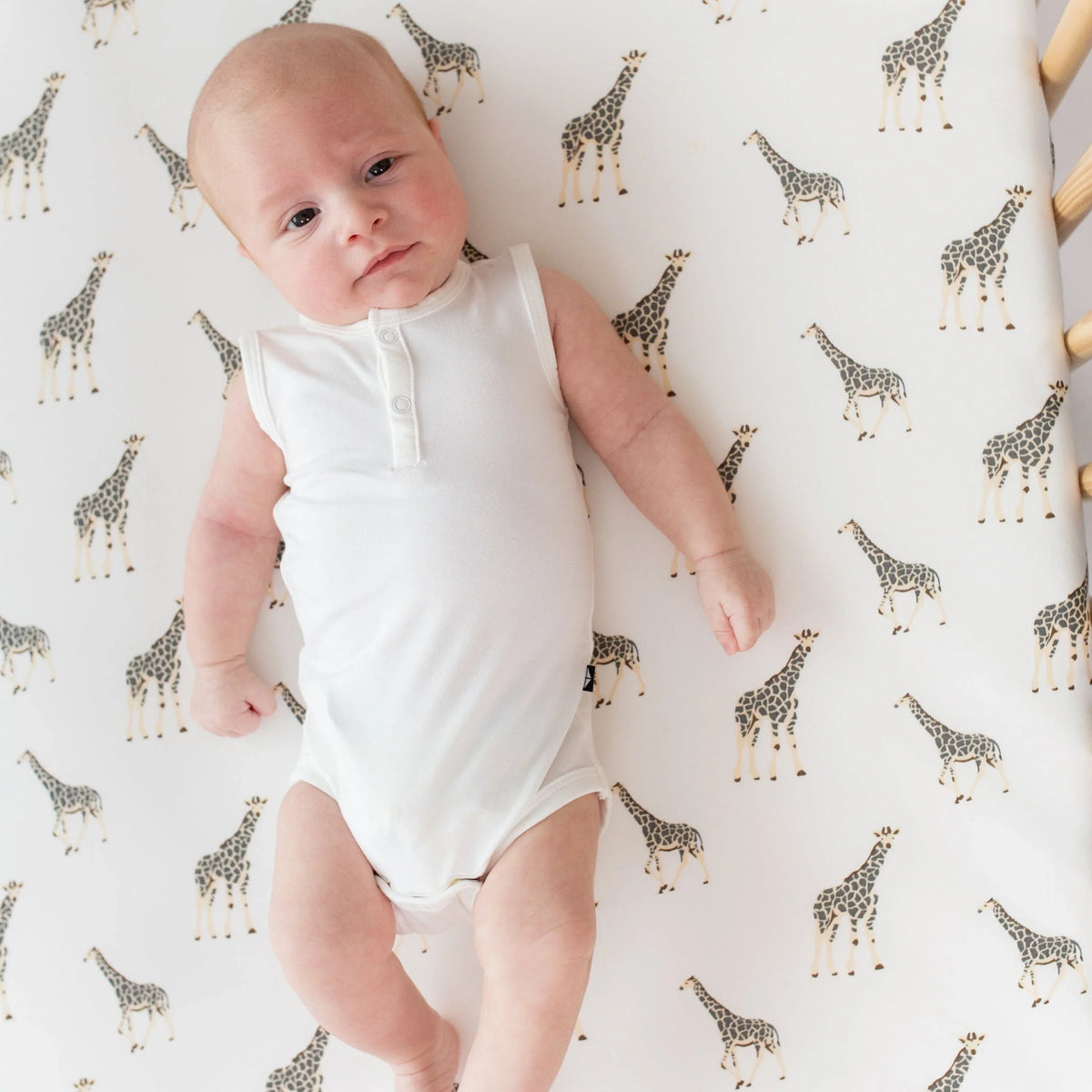 Sleeveless Bodysuit in Cloud Main image