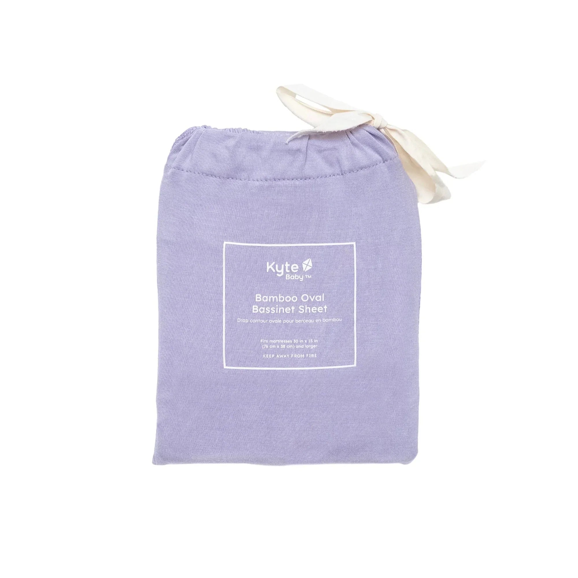 Oval Bassinet Sheet in Taro Secondary image
