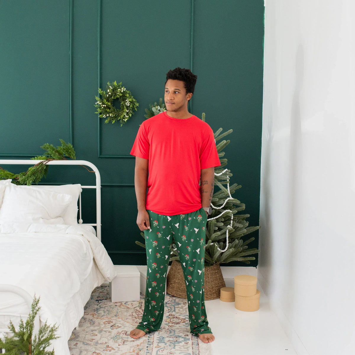 Men's Crew Neck Tee in Cardinal Main image