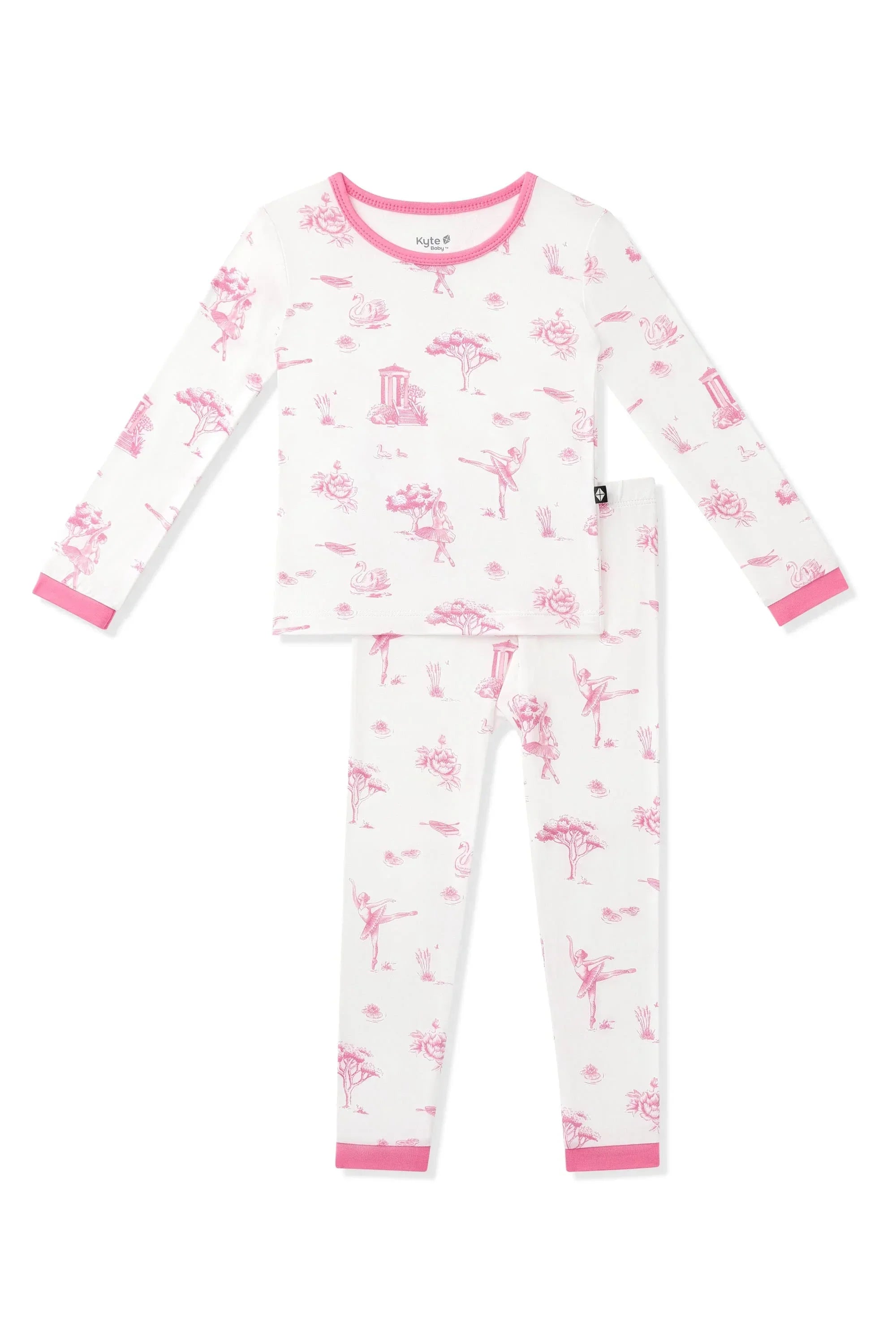 Long Sleeve Pajamas in Toile Ballet Secondary image
