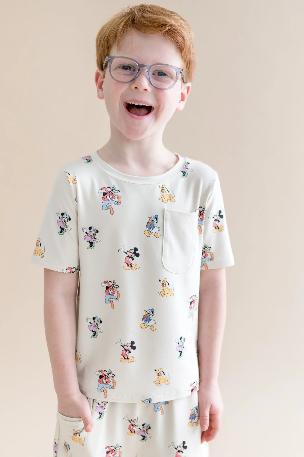 Toddler Crew Neck Tee in Mickey Mouse and Friends Main image