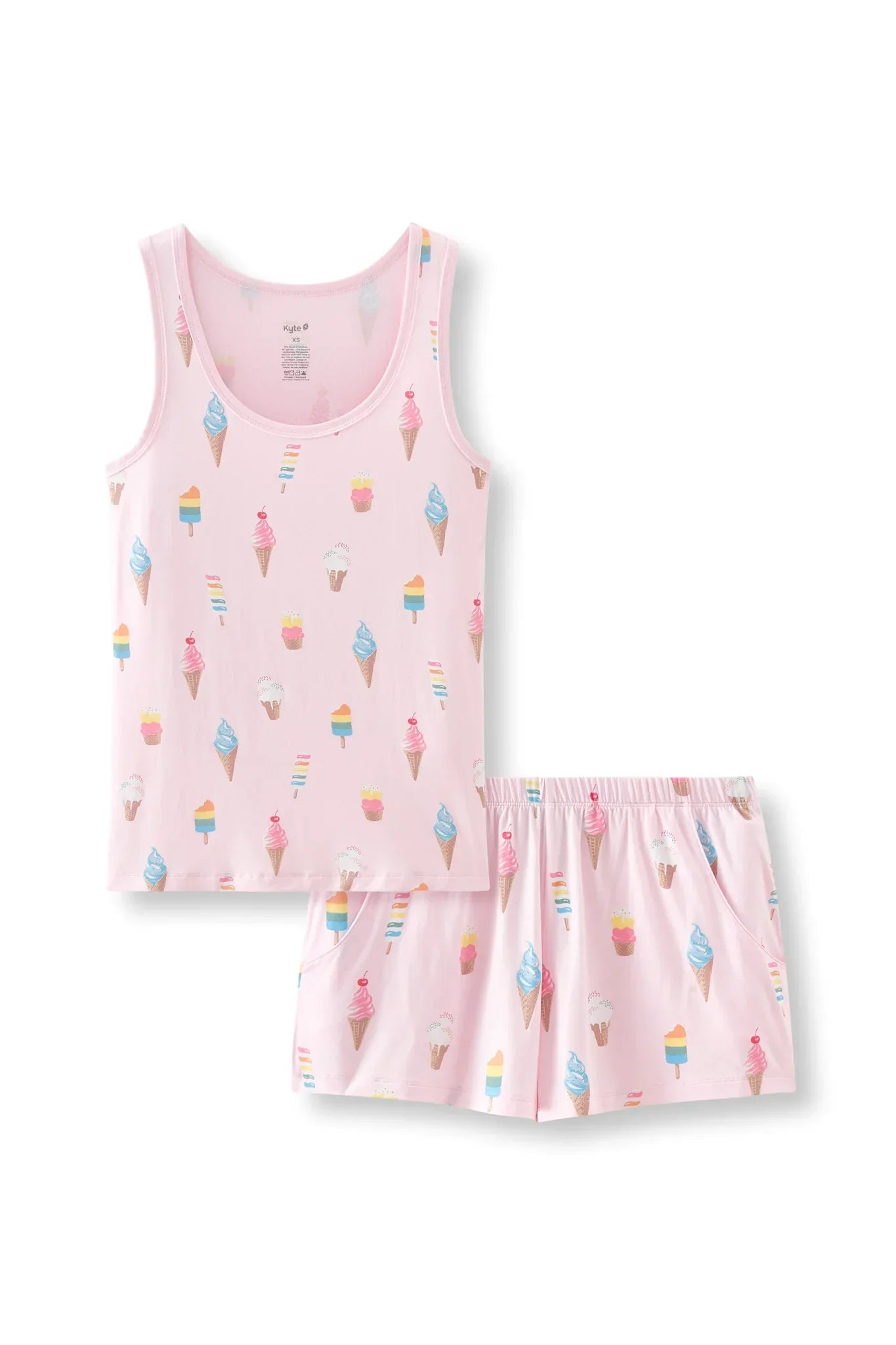 Women's Tank Set in Sakura Ice Cream Secondary image