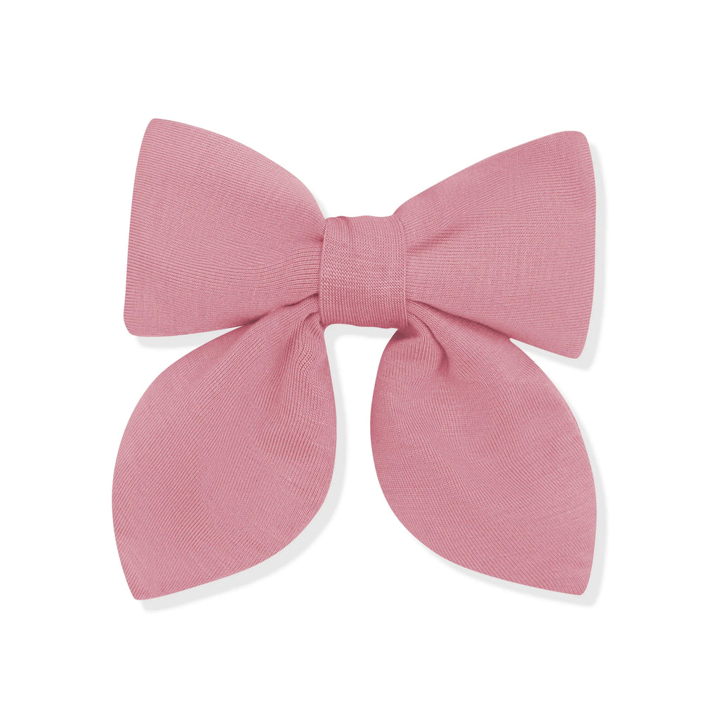 Medium Alligator Clip Bow in Apple Blossom