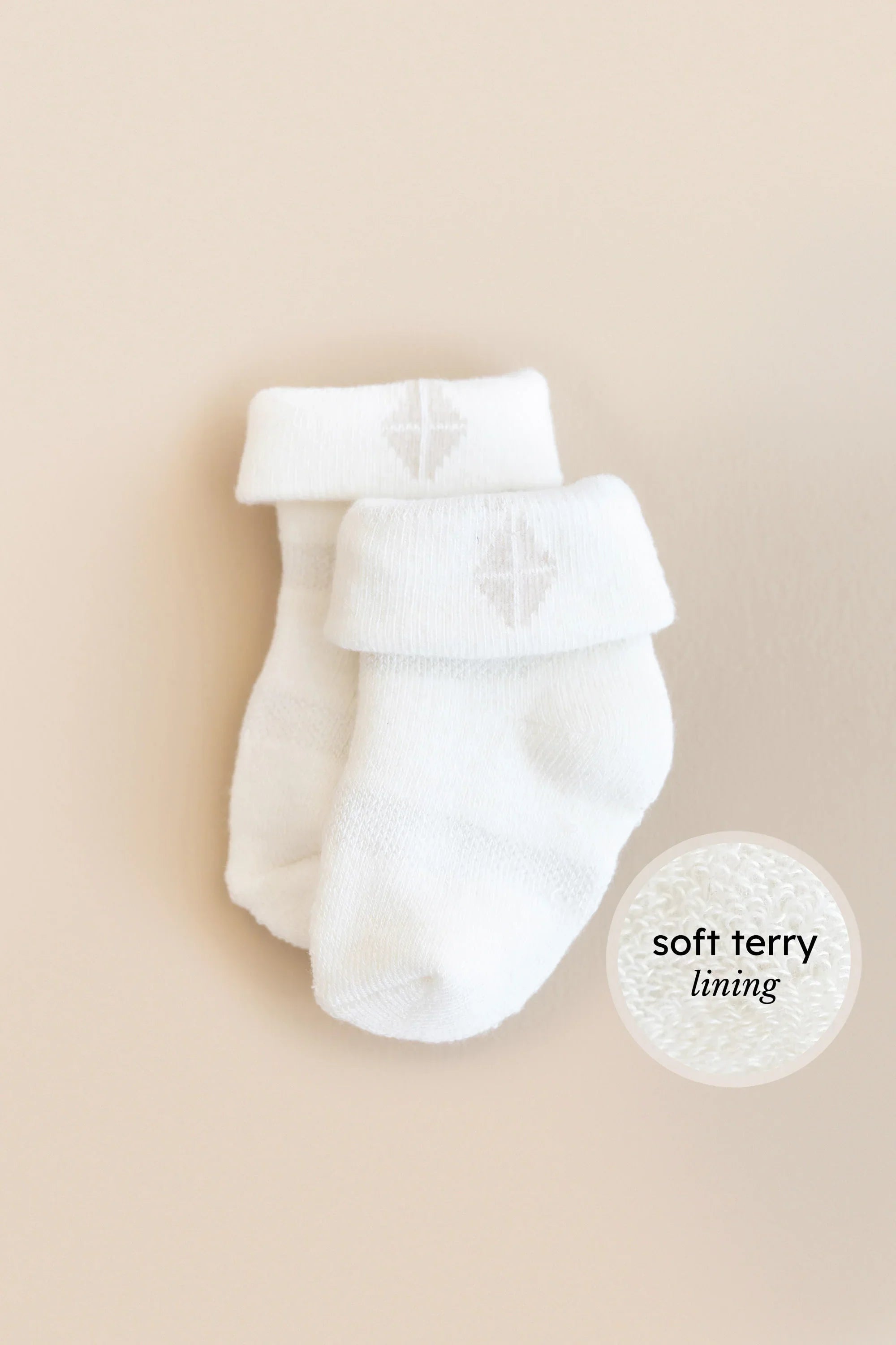 Baby 3-Pack Socks in Cloud Secondary image