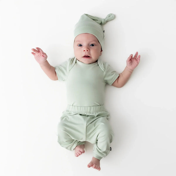 Knotted Cap in Basil