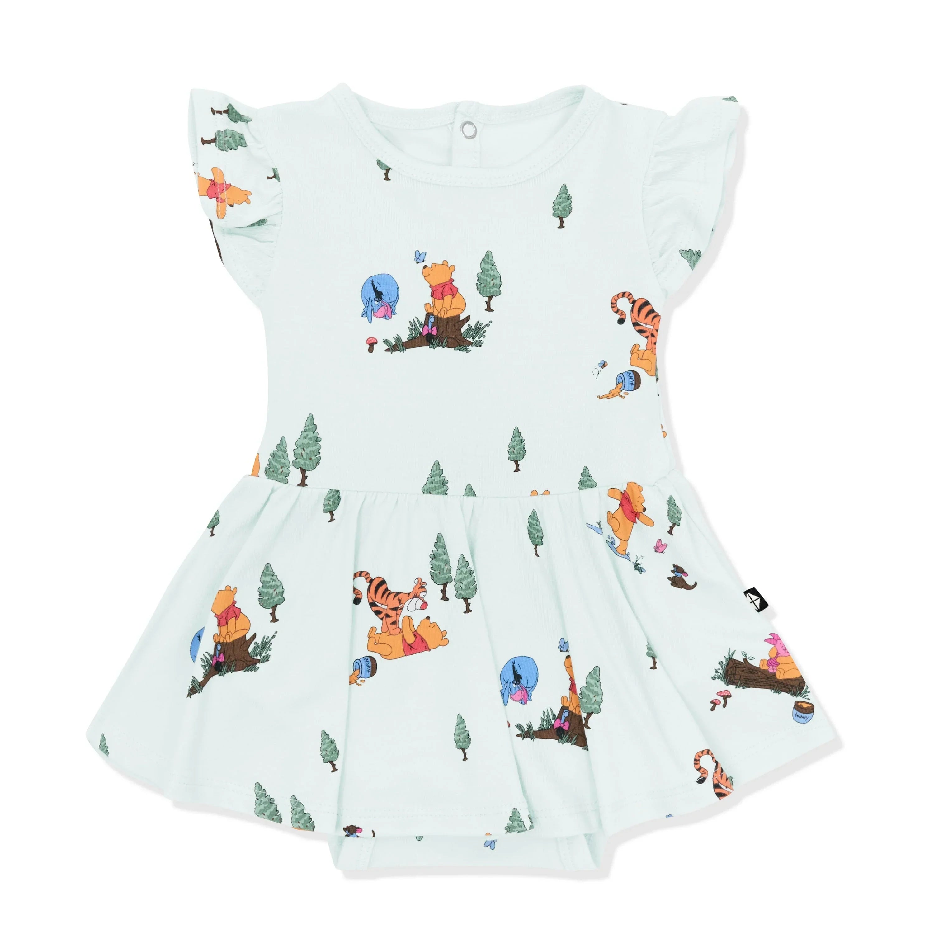 Twirl Bodysuit Dress in Winnie the Pooh Hundred Acre Wood Secondary image