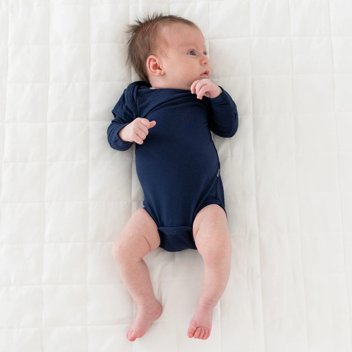 Long Sleeve Bodysuit in Navy Main image