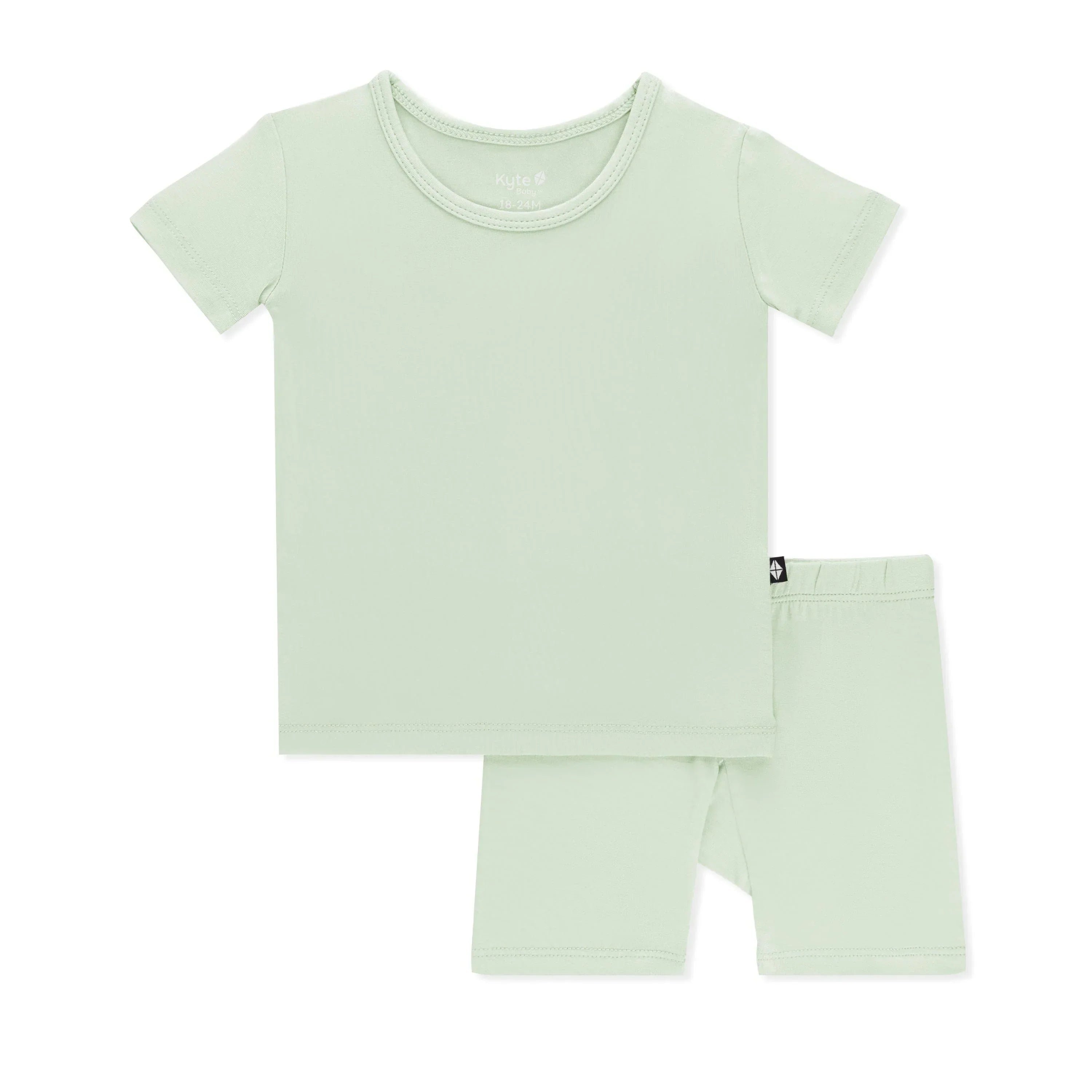 Short Sleeve Pajamas in Basil Secondary image