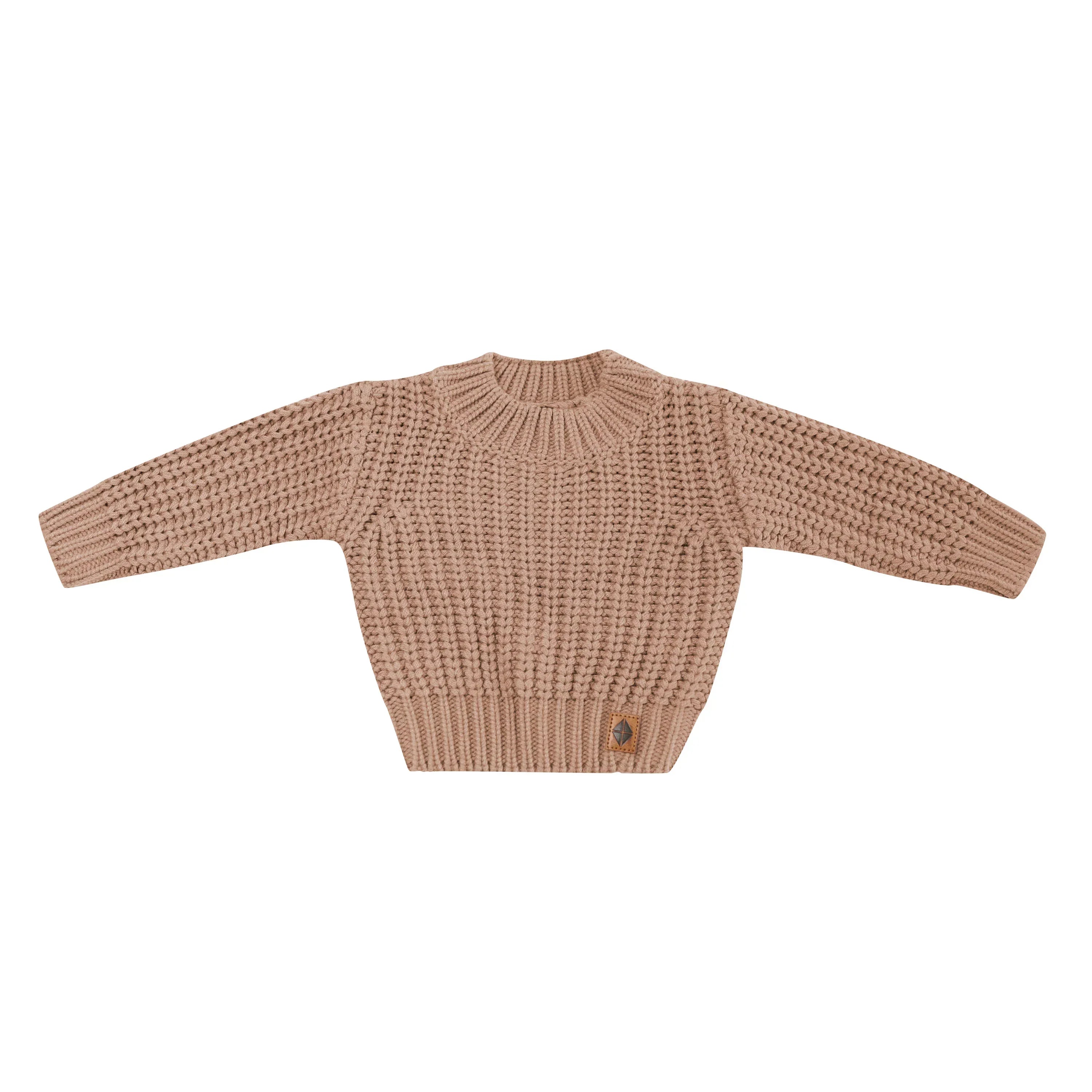 Chunky Knit Sweater in Latte Secondary image