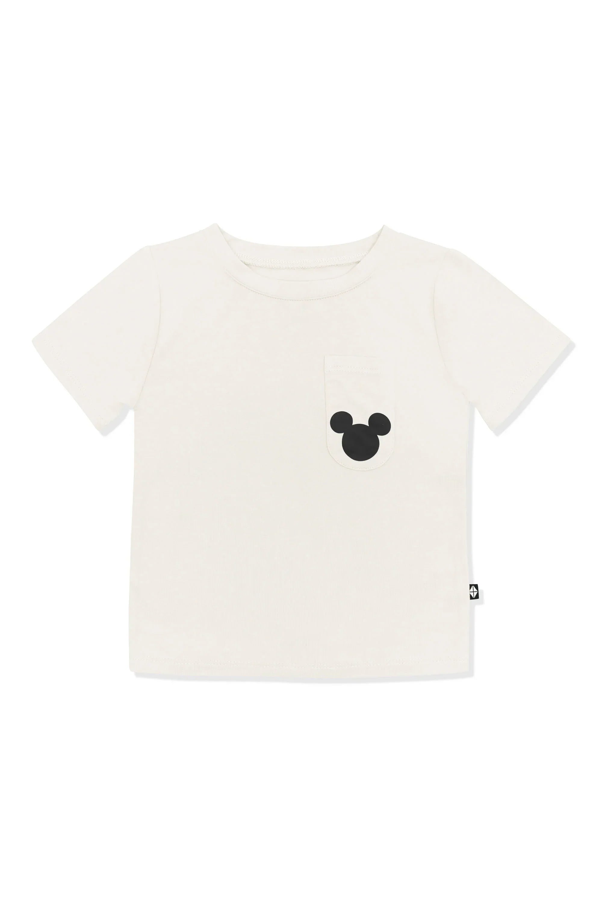 Toddler Crew Neck Tee in Mickey Mouse on Ecru Secondary image