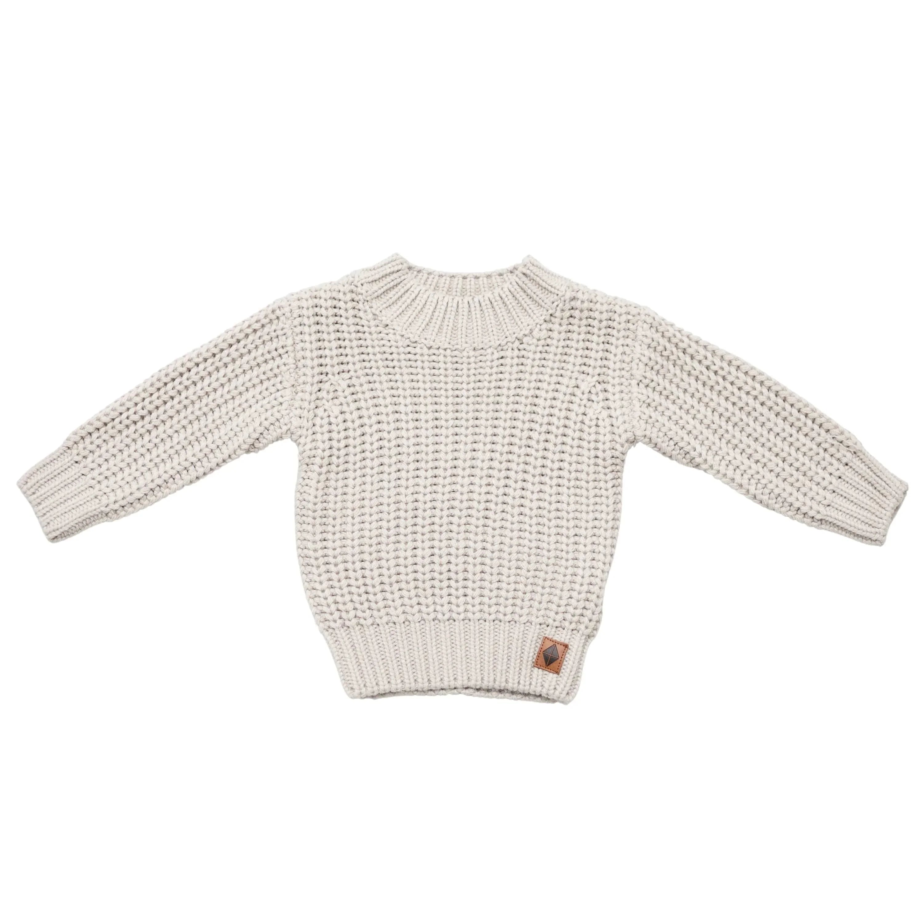 Chunky Knit Sweater in Oat Secondary image