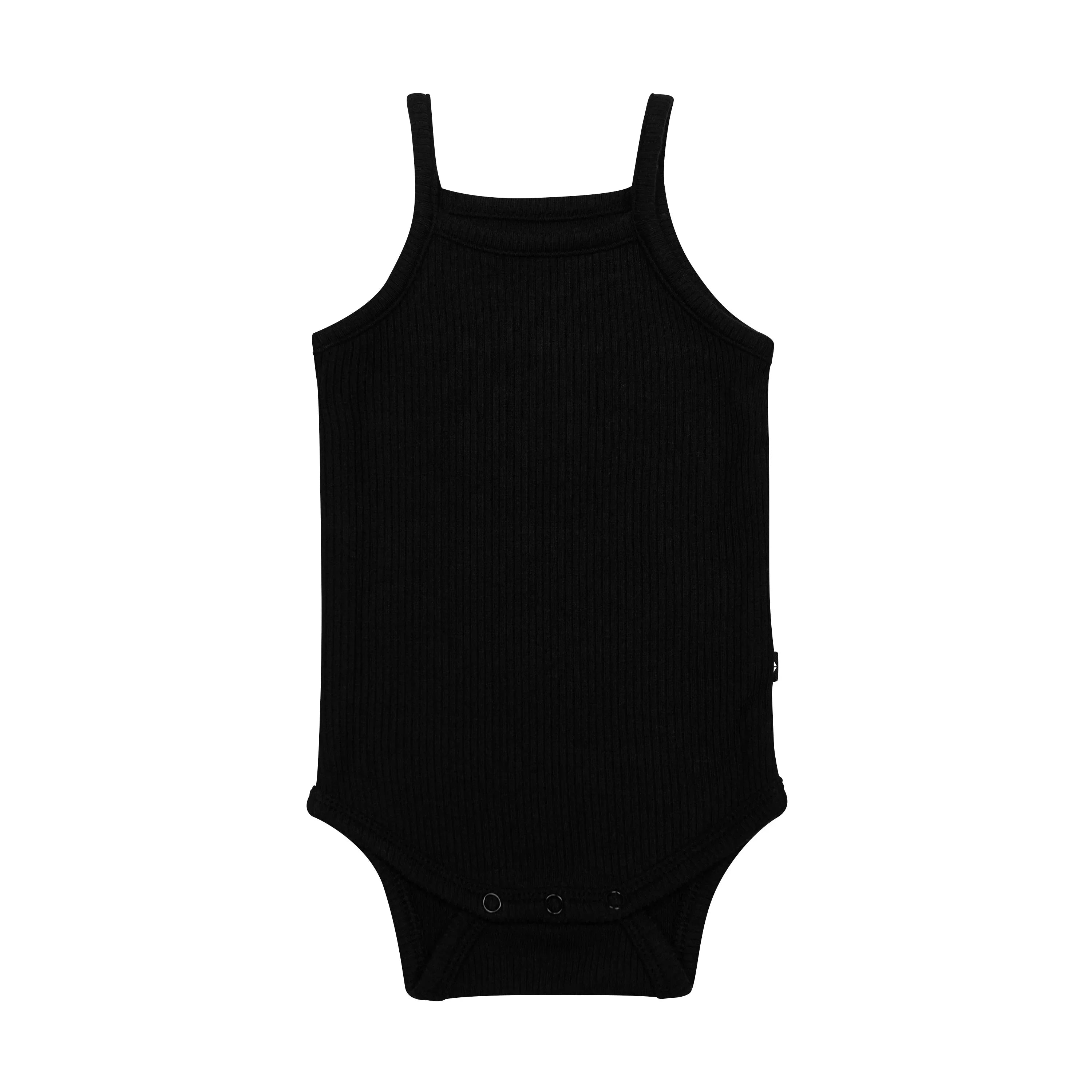 Ribbed Spaghetti Strap Bodysuit in Midnight Secondary image