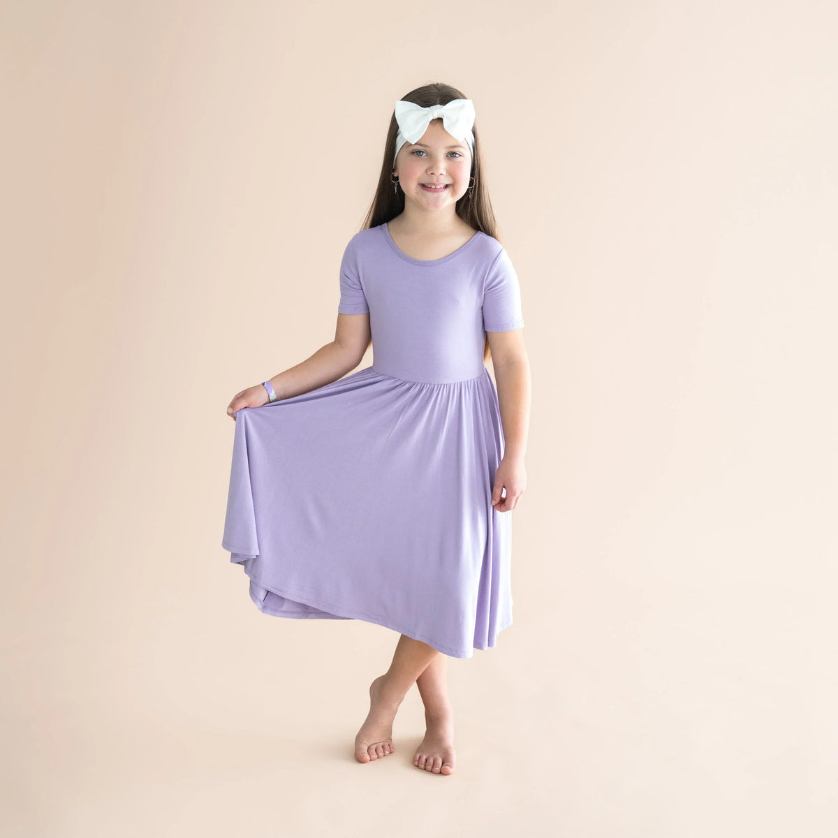 Twirl Dress in Taro Main image