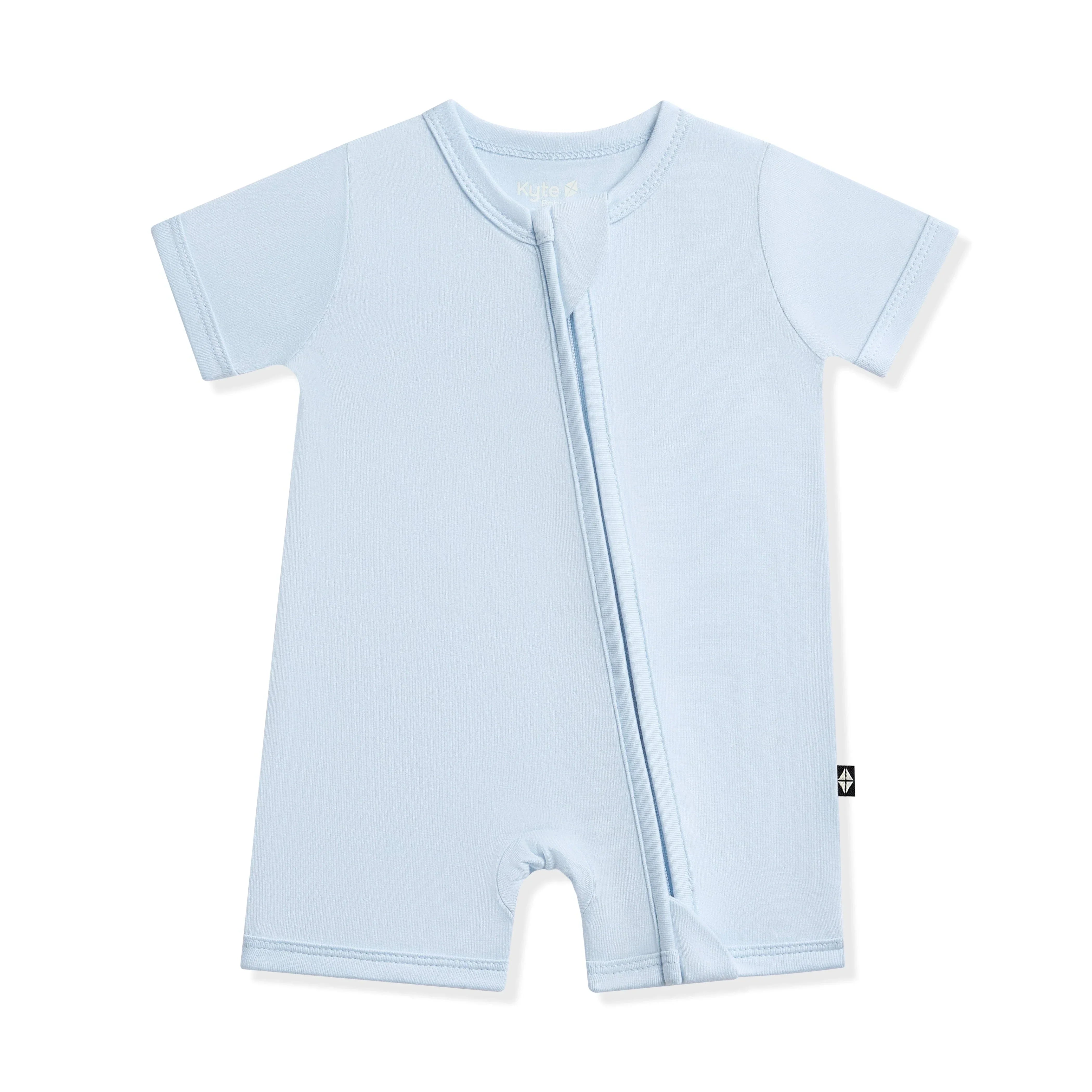 Zipper Shortall Romper in Breeze Secondary image