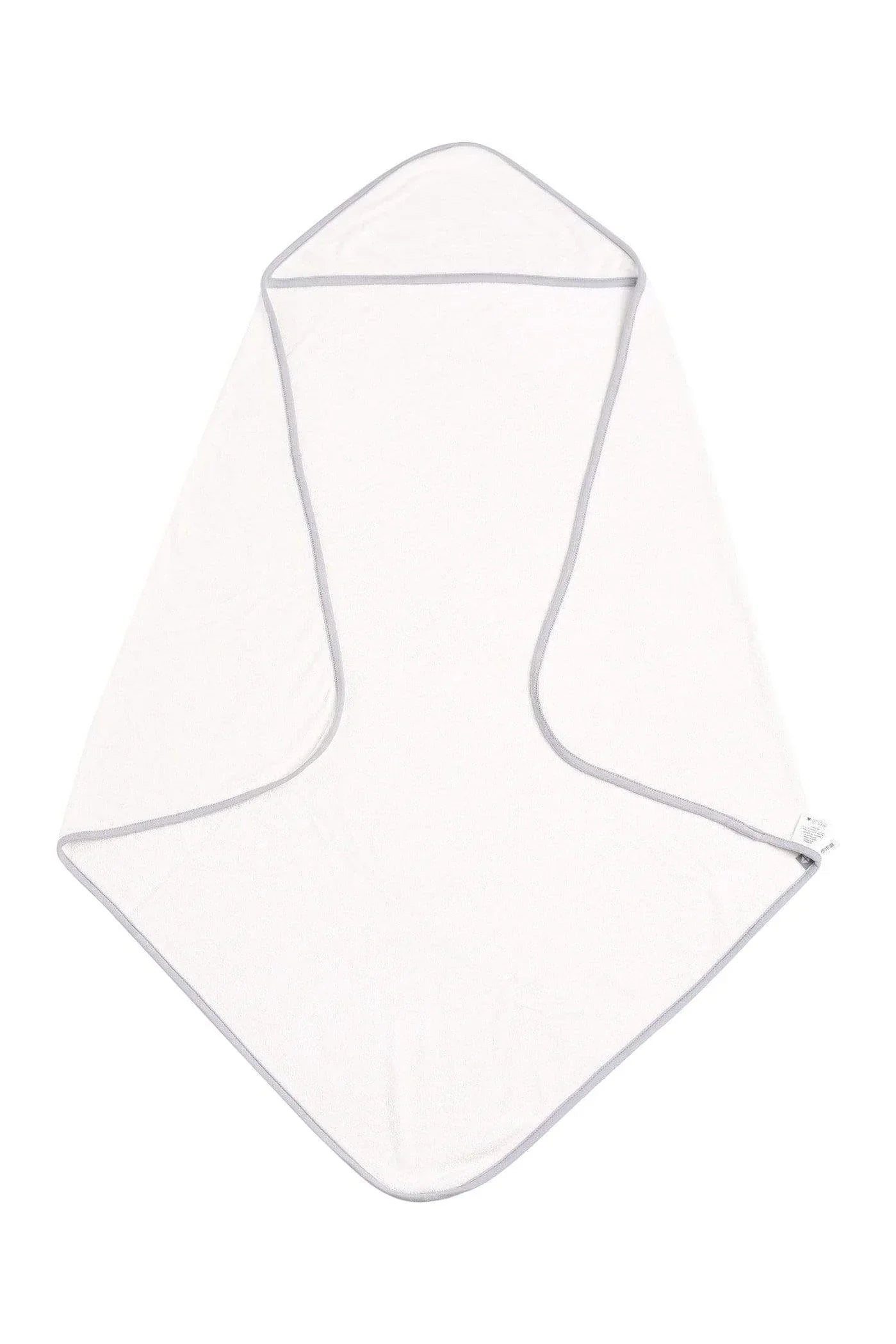 Hooded Bath Towel in Cloud with Storm Trim Secondary image