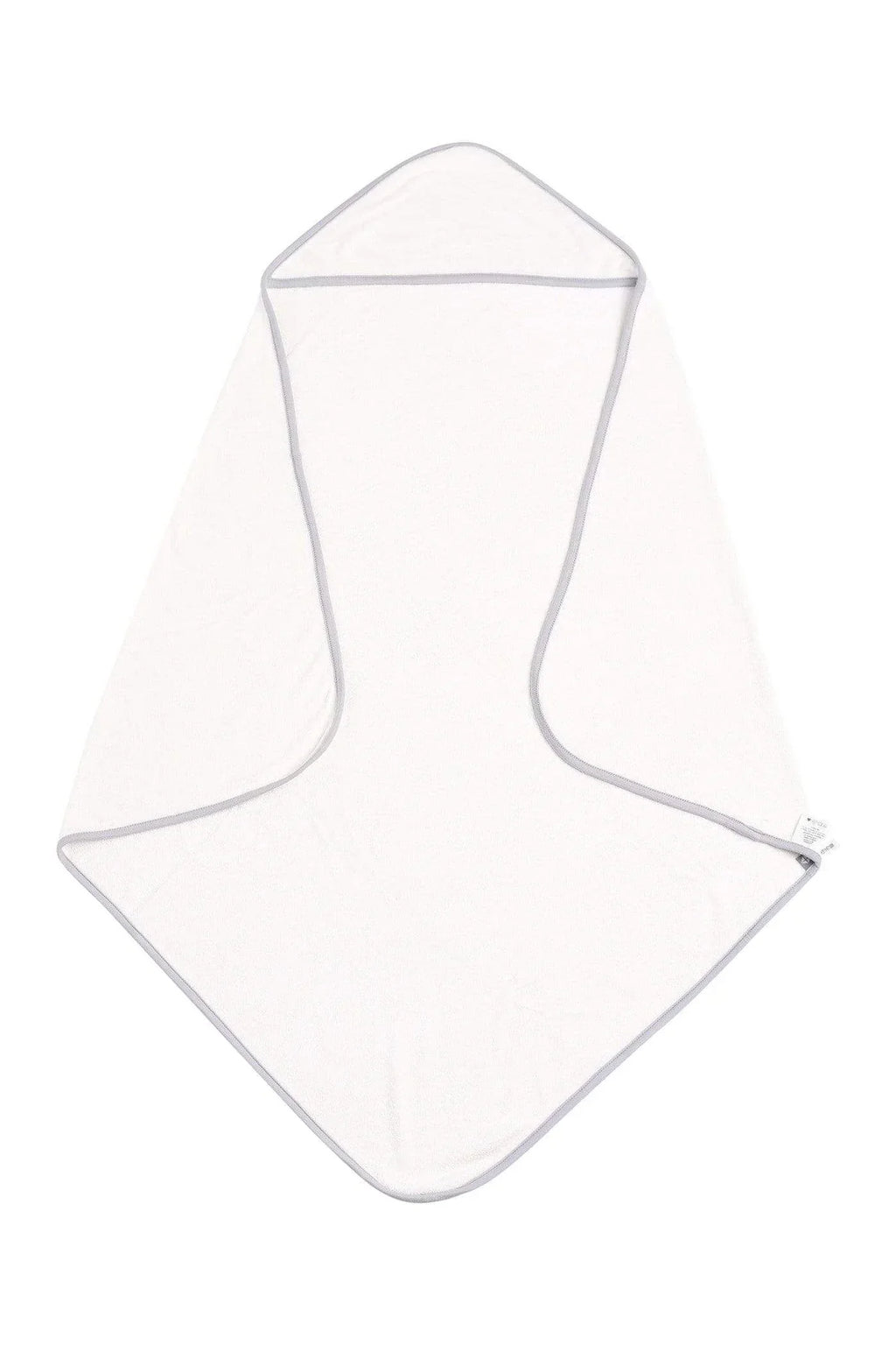 Hooded Bath Towel in Cloud with Storm Trim