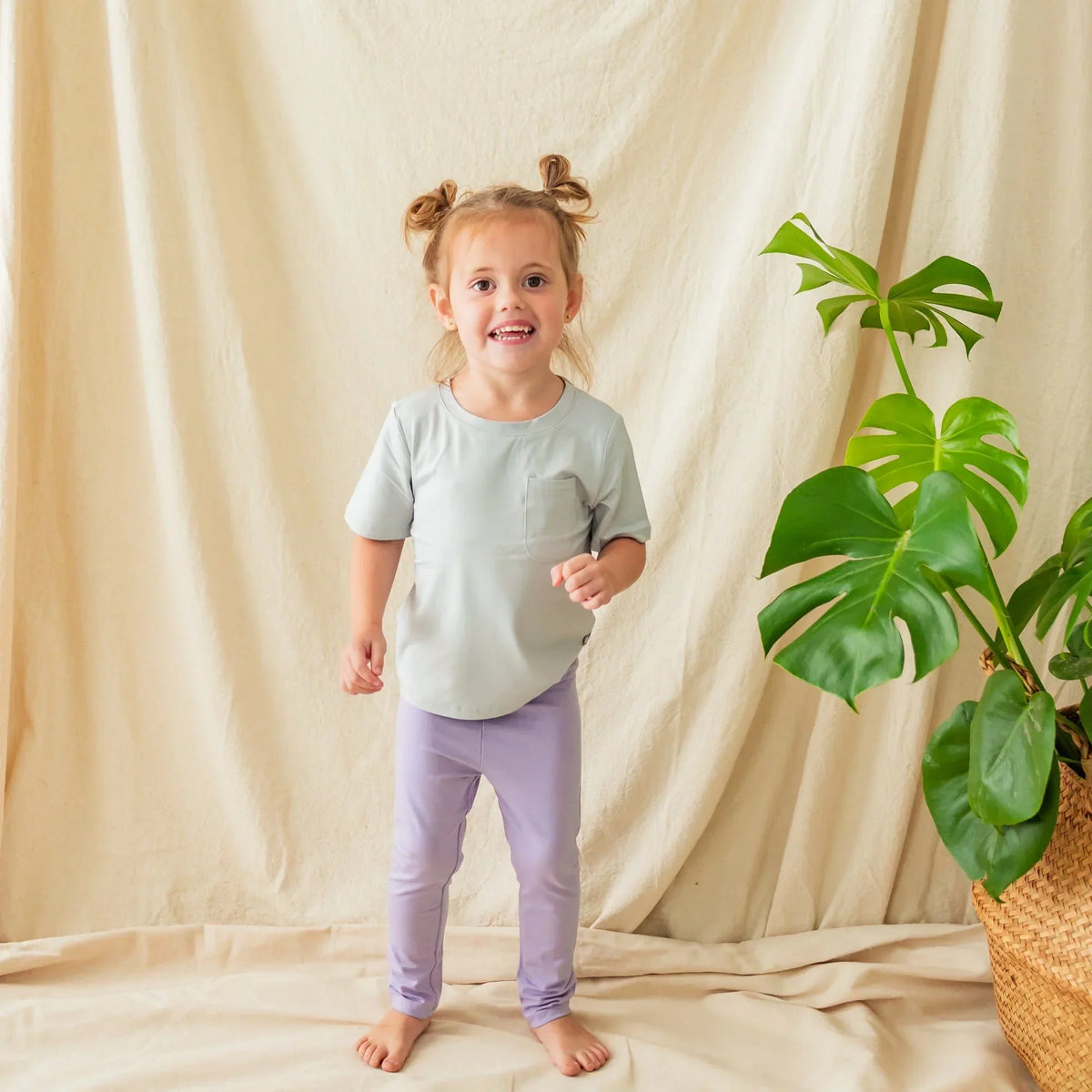 Toddler Leggings in Taro Main image
