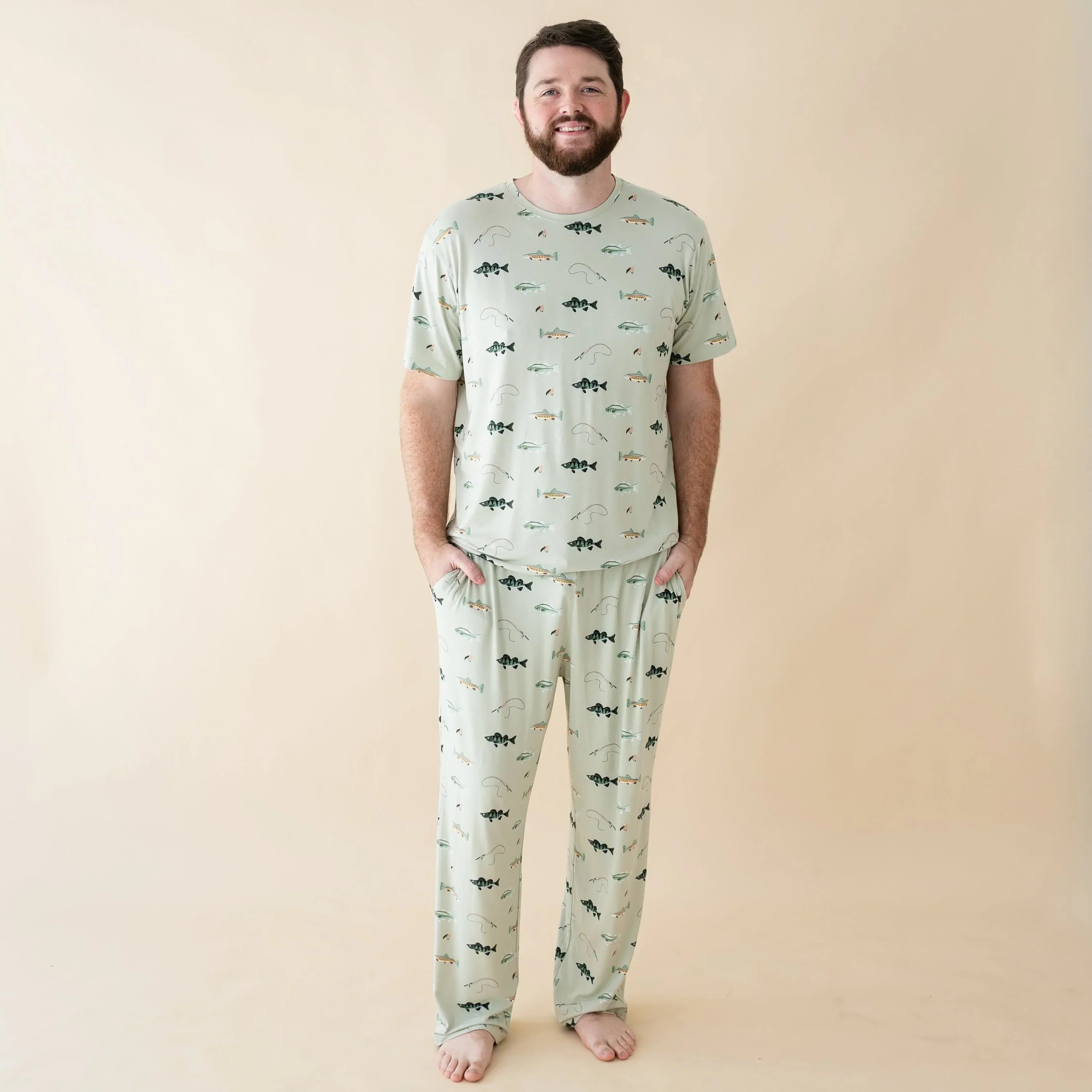 Men's Lounge Pants in Fishing Secondary image