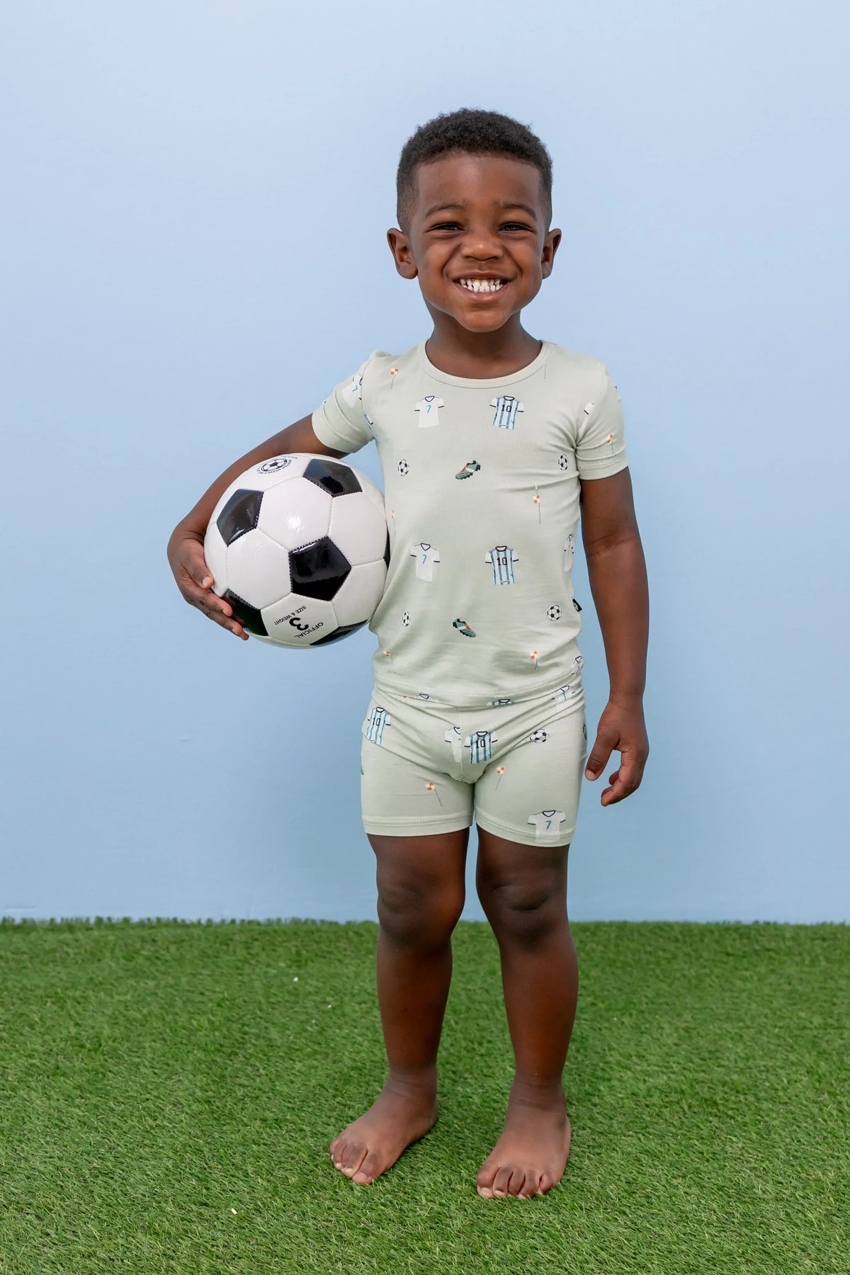 Short Sleeve Pajamas in Soccer Main image
