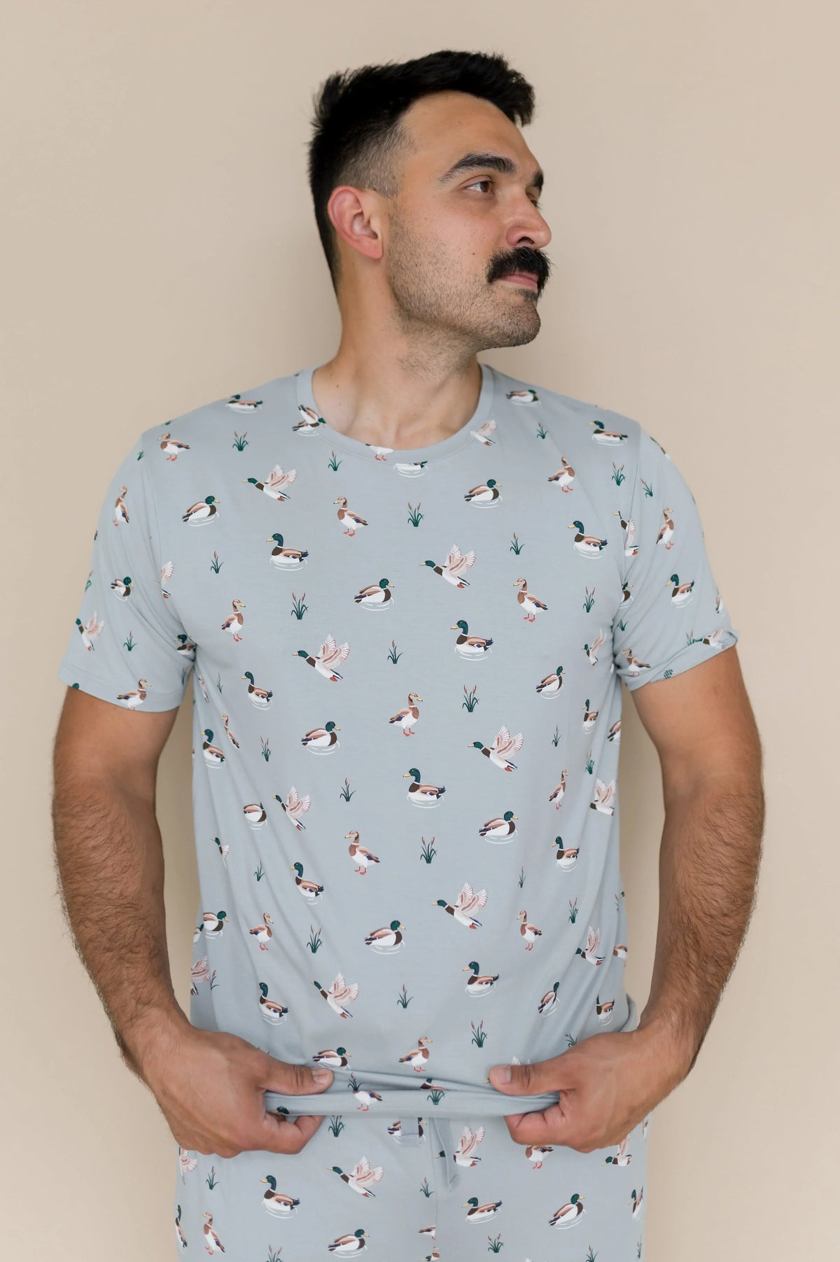 Men's Crew Neck Tee in Mallard Duck Main image