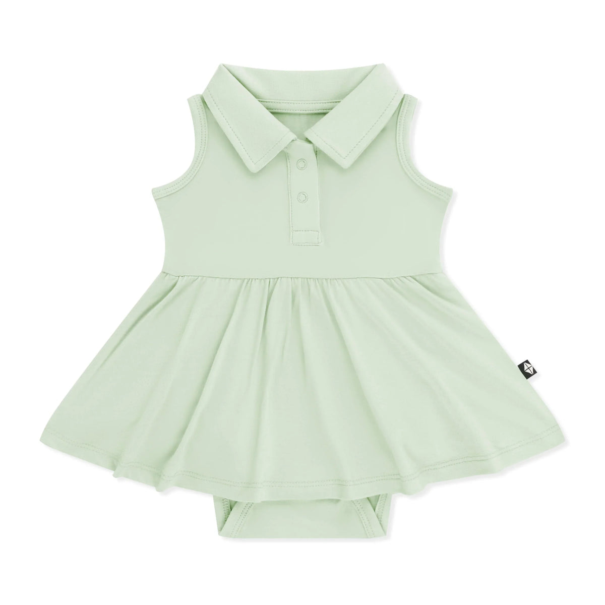 Polo Bodysuit Dress in Basil Main image