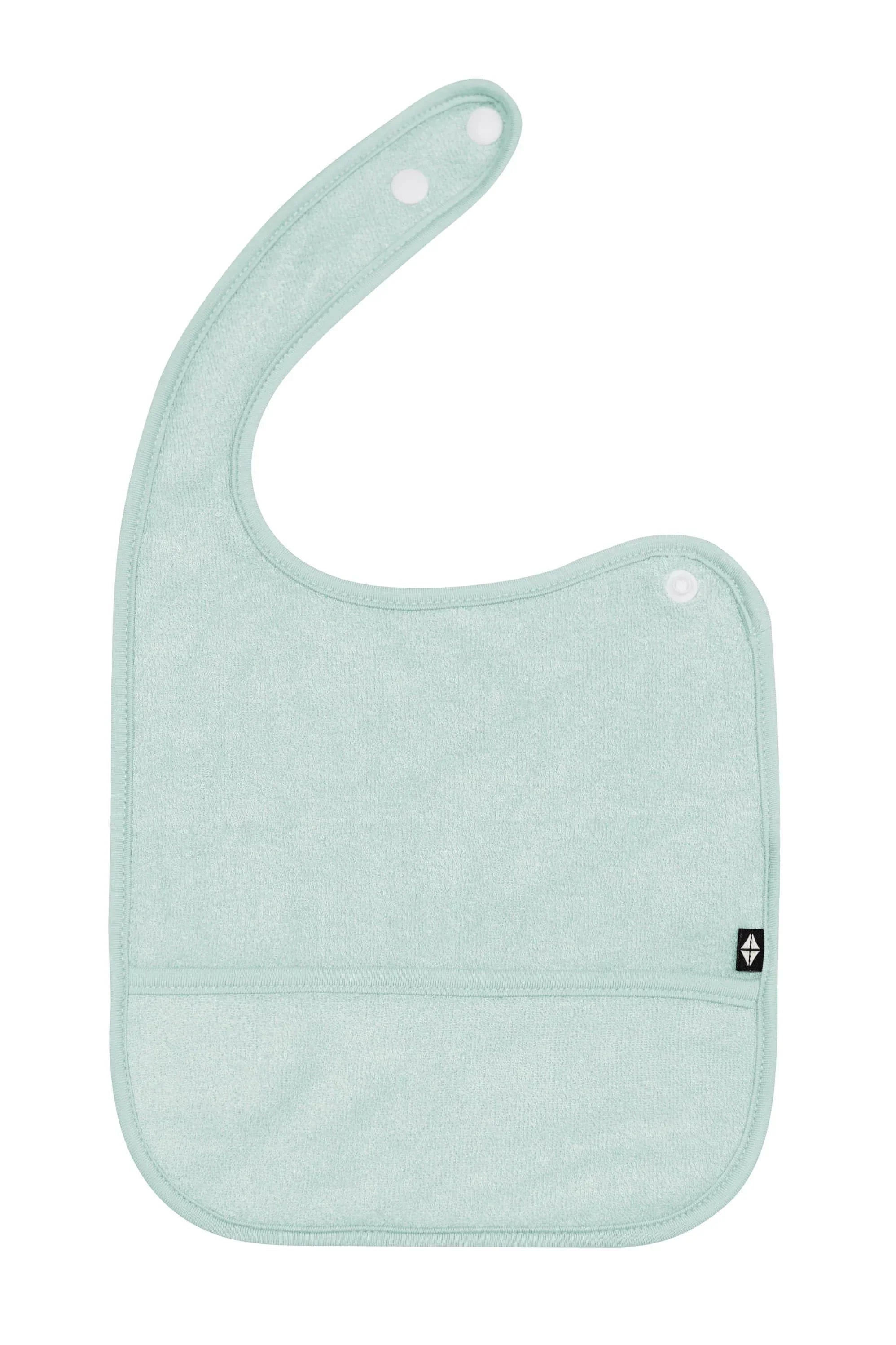 Terry Pocket Bib in Sage Secondary image