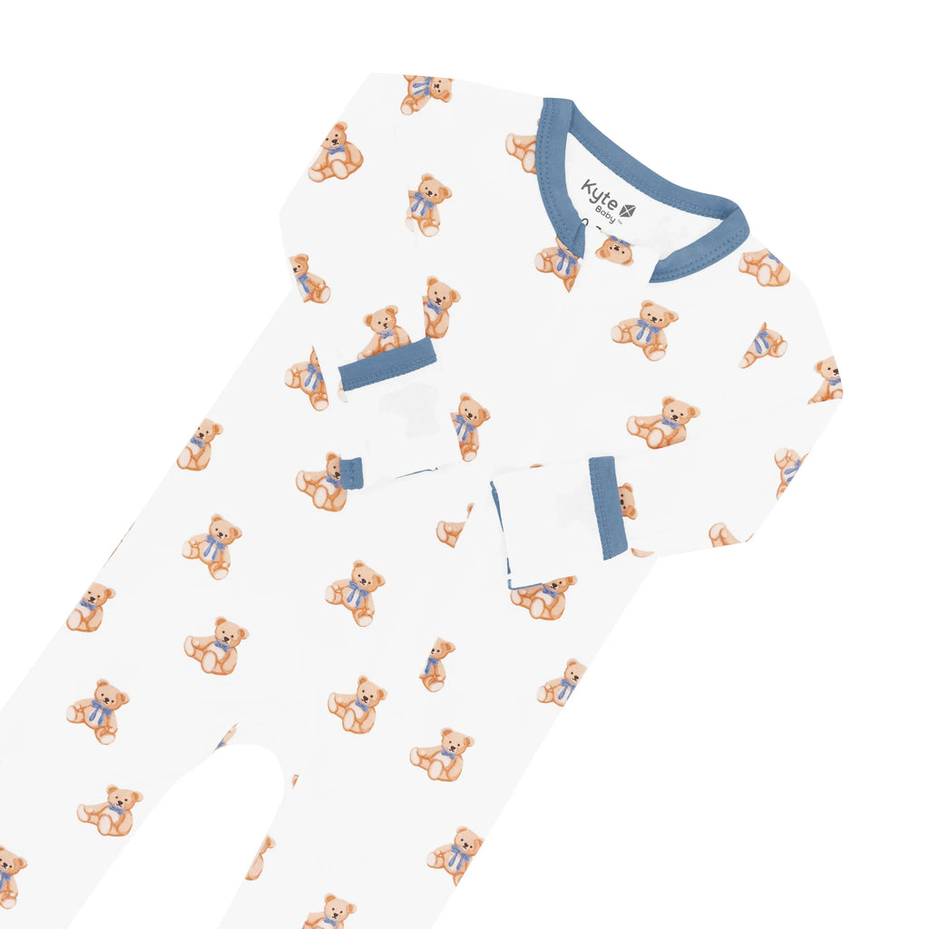 Zippered Romper in Teddy Bear