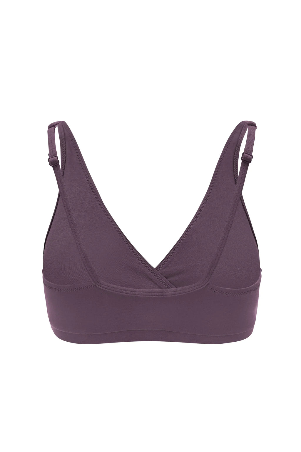 Women's Cross Front Bralette in Currant
