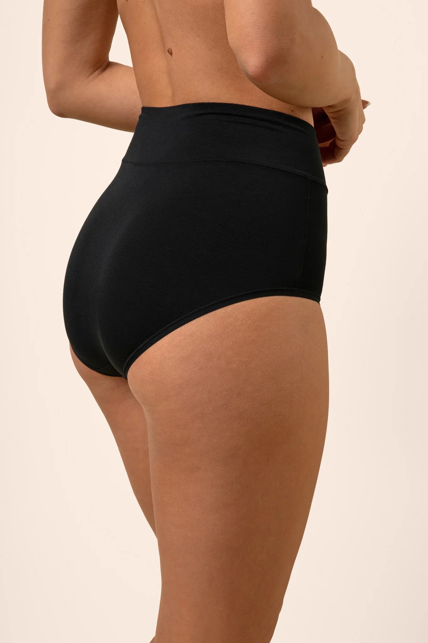 Women's High-Waisted Brief in Midnight Secondary image