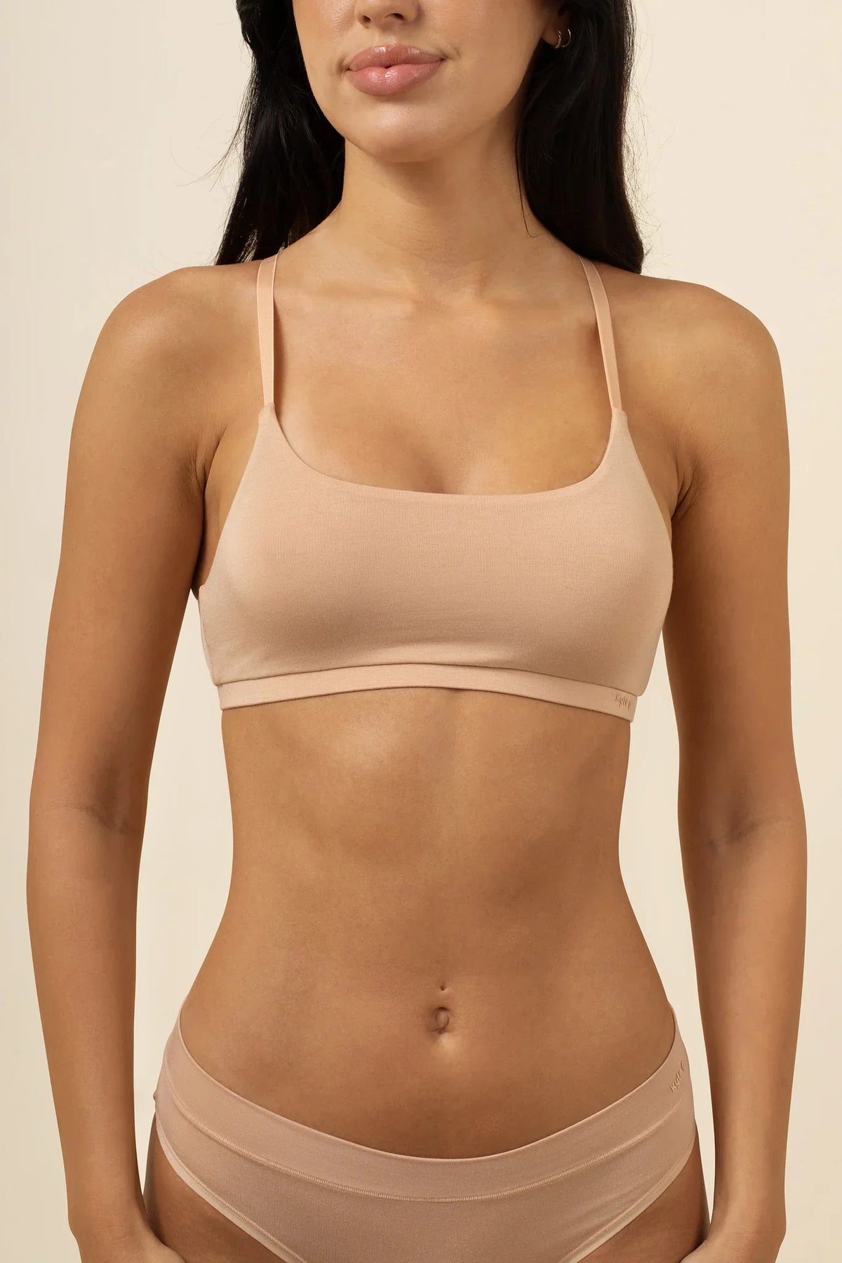 Women's Scoop Neck Bralette in Chai Main image