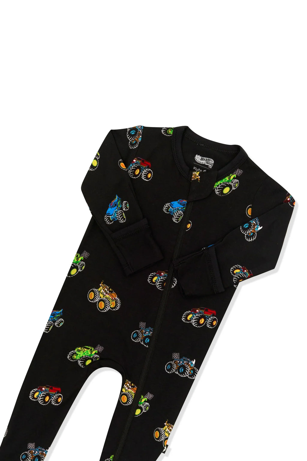 Zippered Footie in Monster Truck