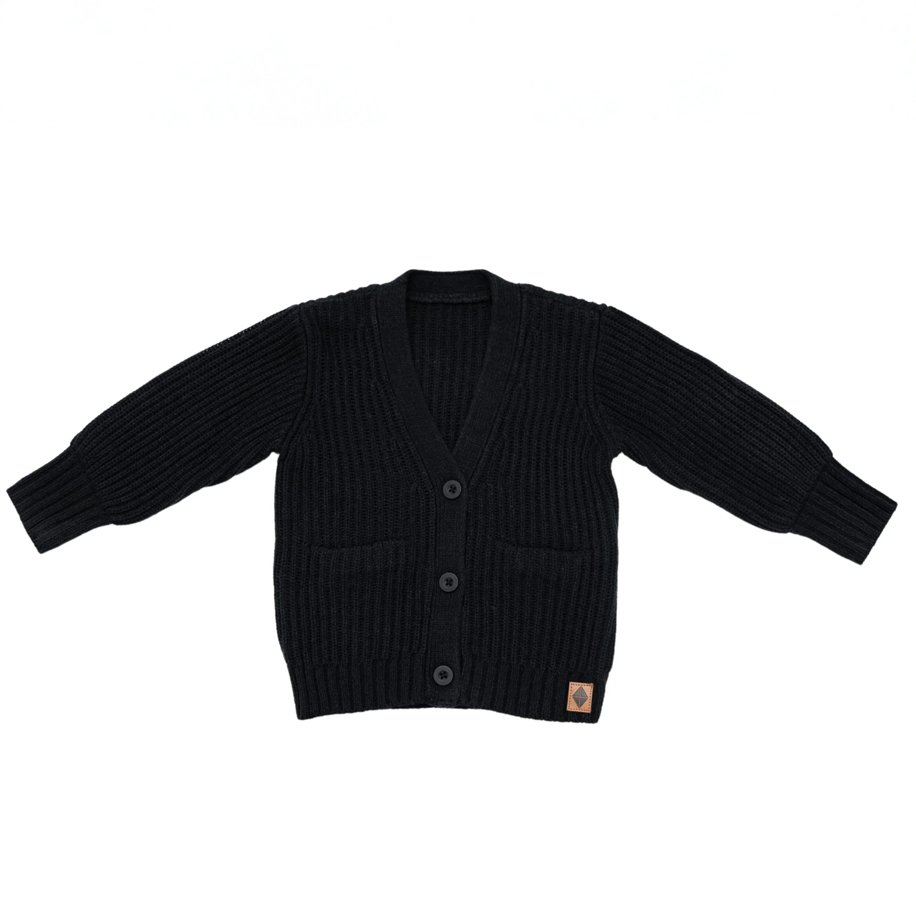 Chunky Knit Oversized Cardigan in Midnight Secondary image