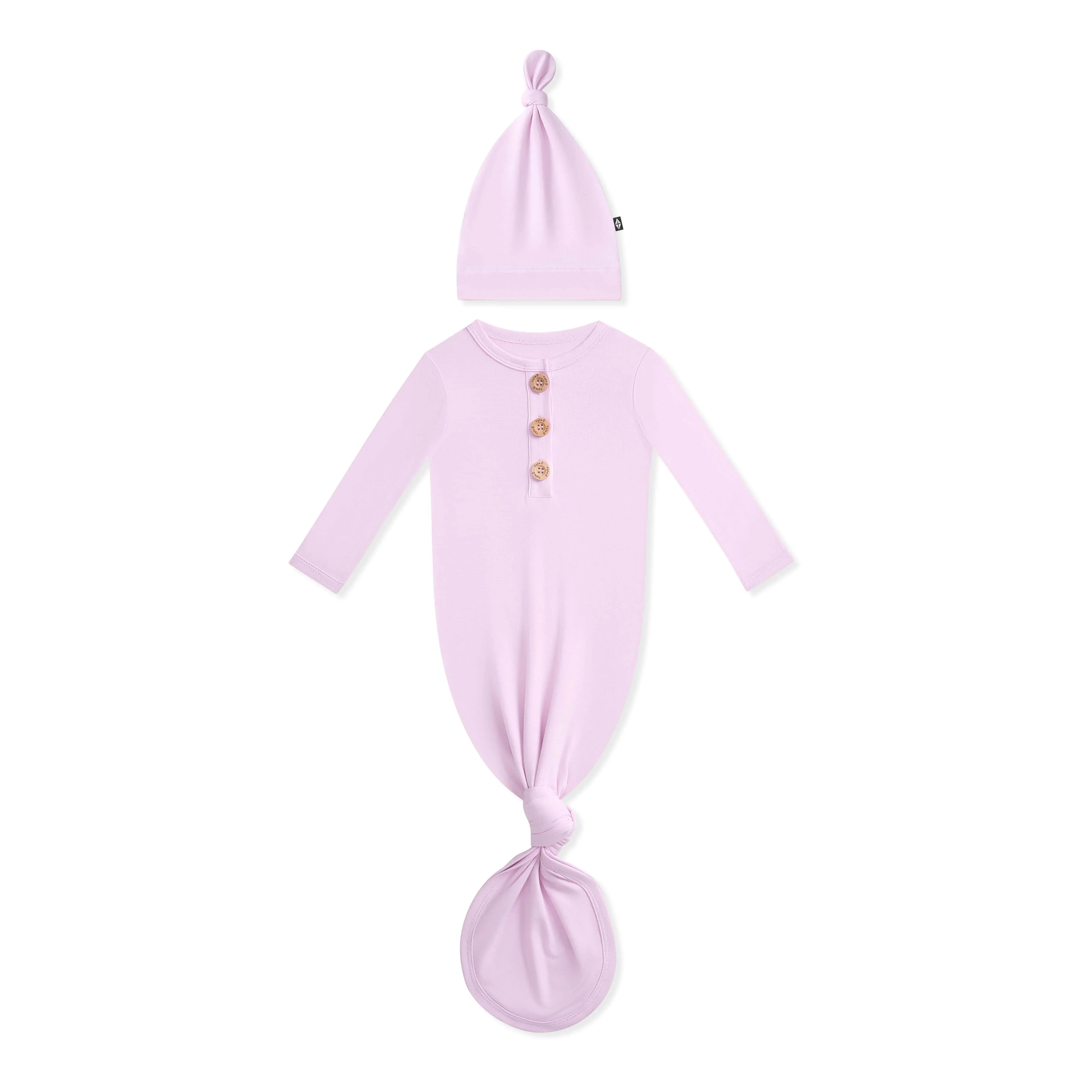 Knotted Gown with Hat Set in Thistle Secondary image